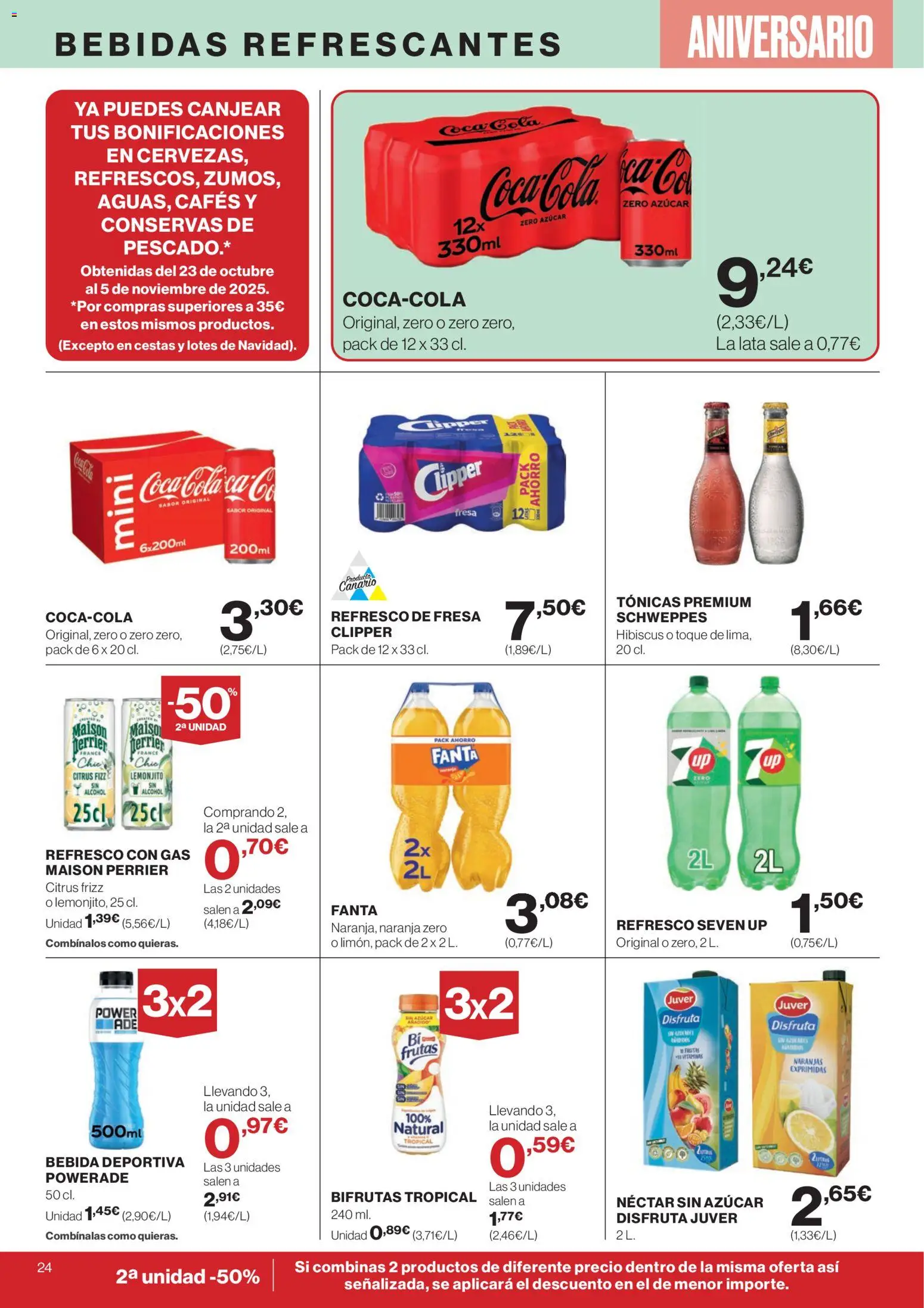 Supercor Canarias │ válido desde el 06.11.2025 | Página: 24 | Productos: Naranjas, Pescado, Néctar