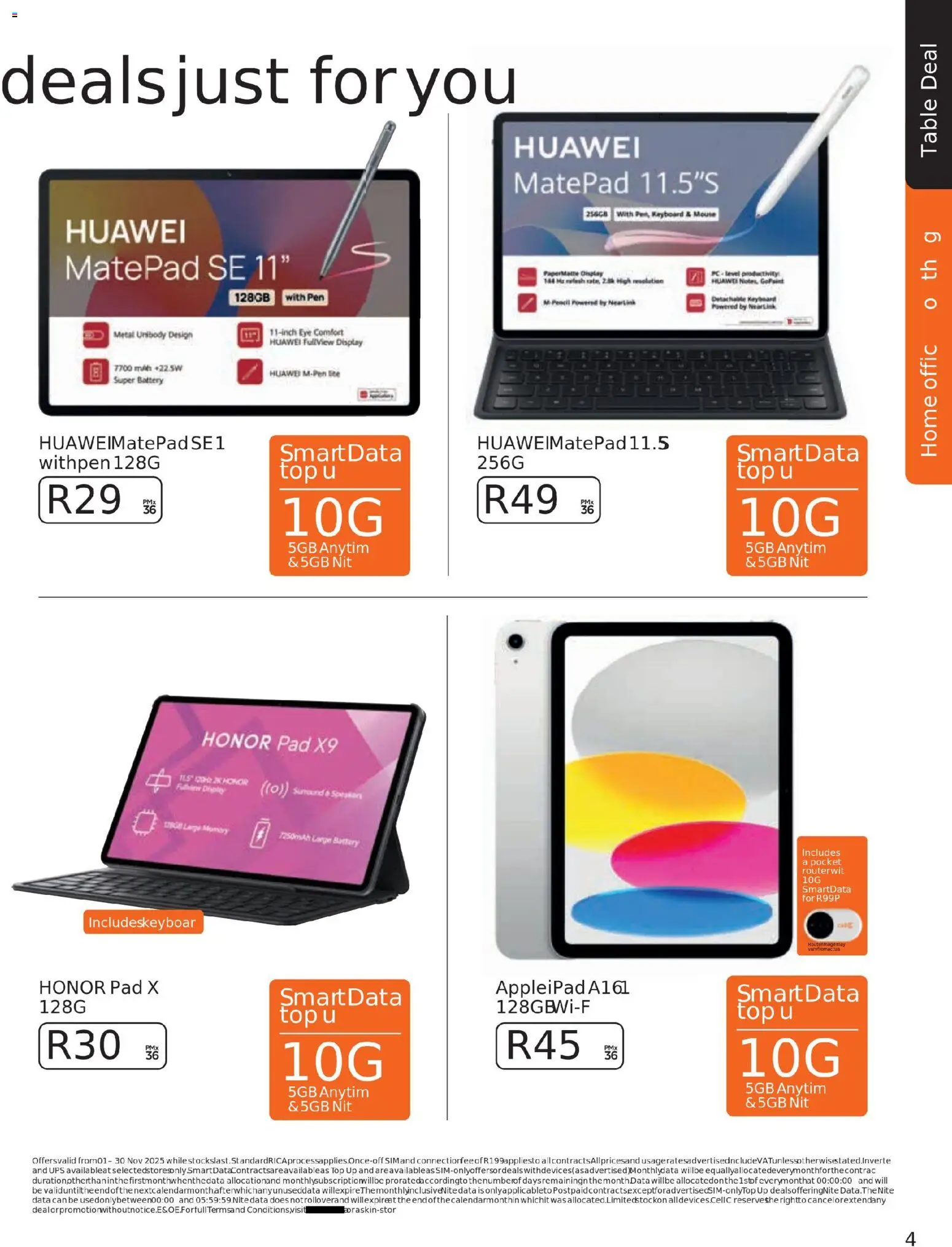New Cell C catalogue – valid from 01.11.2025 | Page: 47