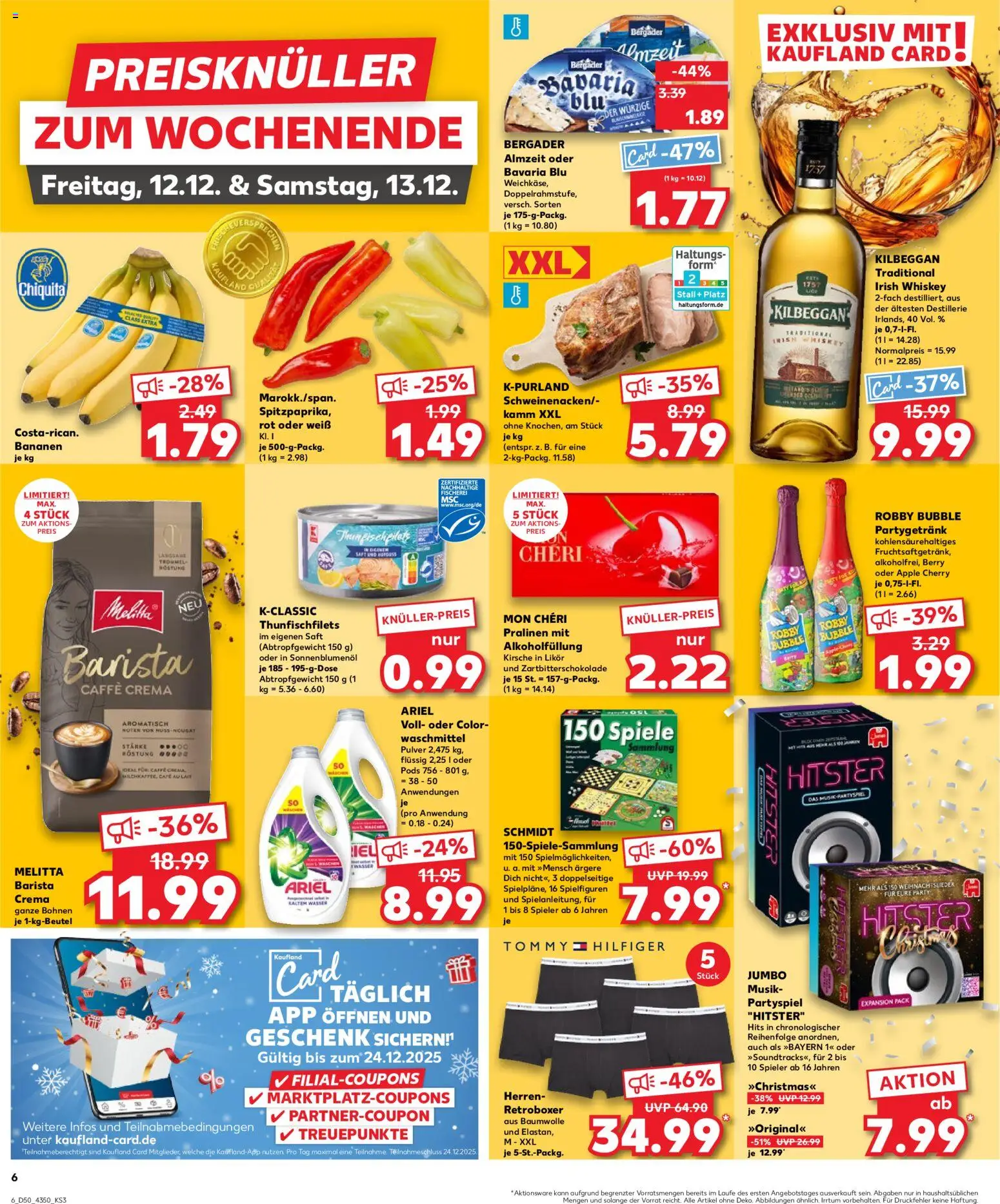 Kaufland prospekt Potsdam	 – gültig ab 11.12.2025 | Seite: 6 | Produkte: Sonnenblumenol, Wasser, Waschmittel, Saft