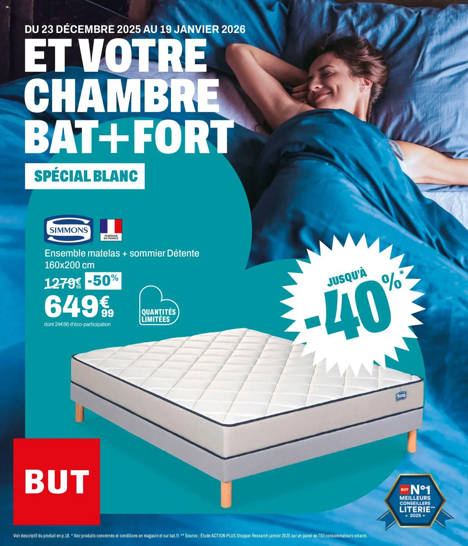 {H1} | Page: 1 | Produits: Matelas, Sommier, Literie