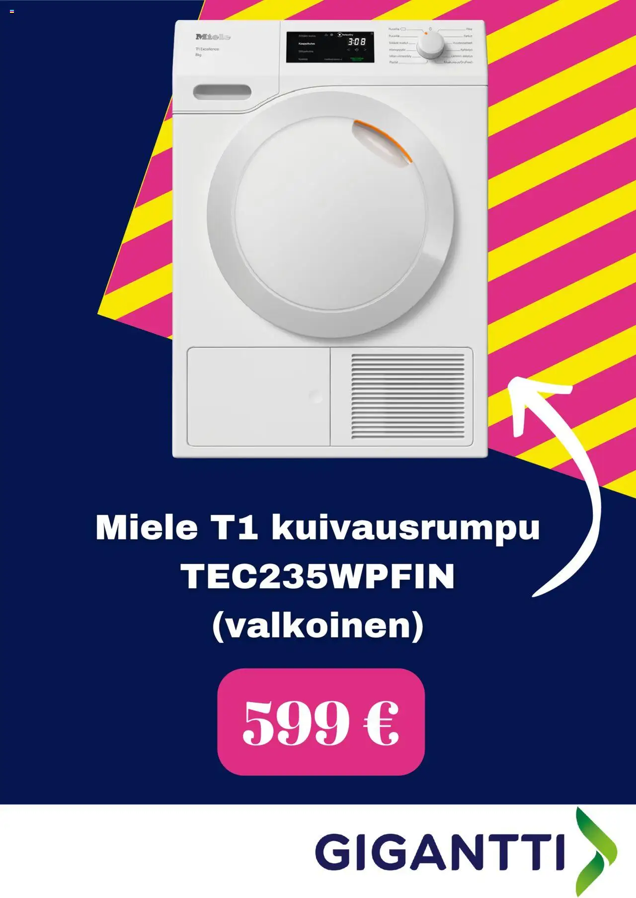 Gigantti tarjoukset – voimassa 26.09.2025 alkaen | Sivu: 6 | Tuotteet: Kuivausrumpu, Farkut