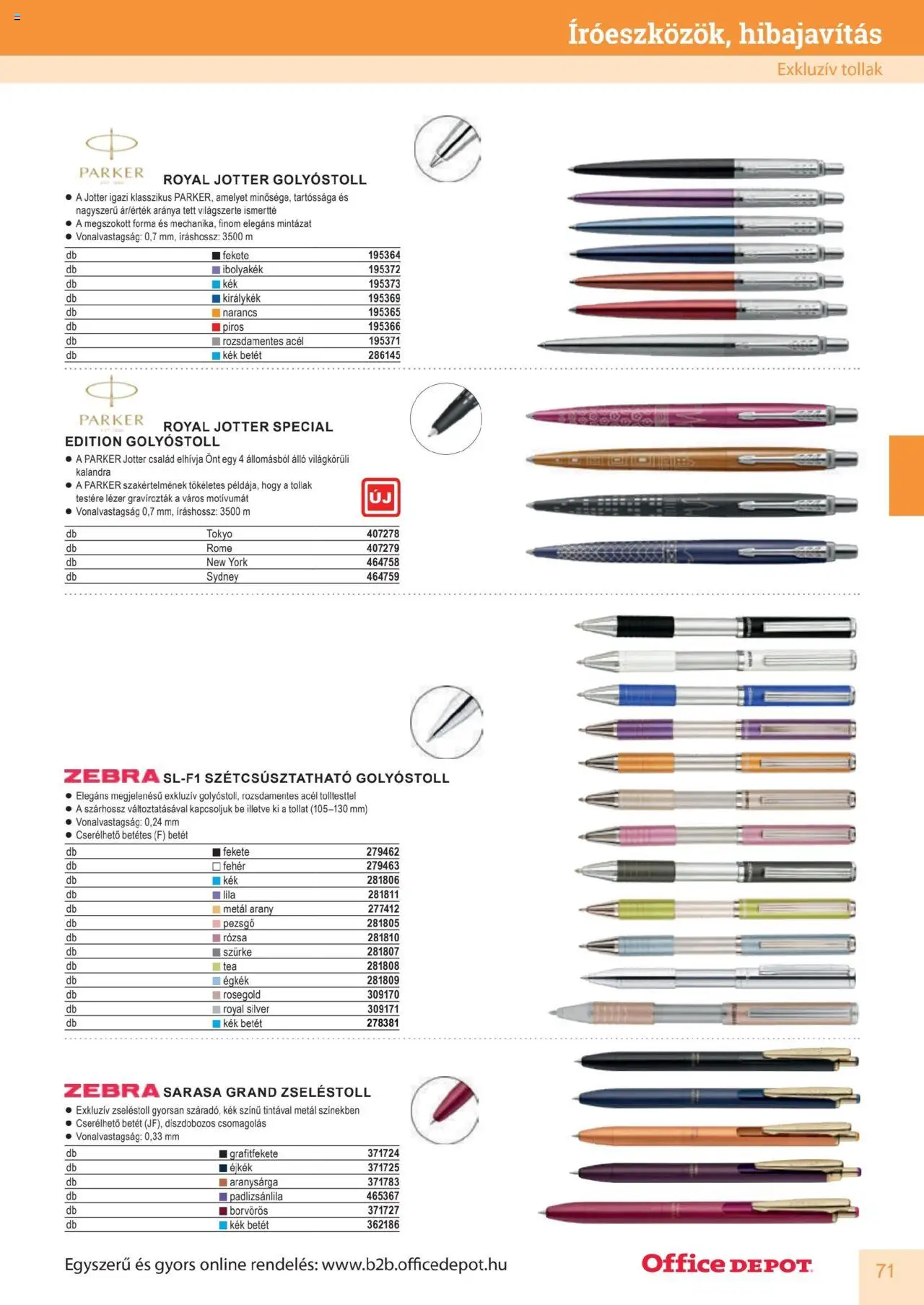 Office Depot akciós ujság - amely érvényes a következő dátumtól: 10.04.2025 | Oldal: 71 | Termékek: Pezsgő, Narancs