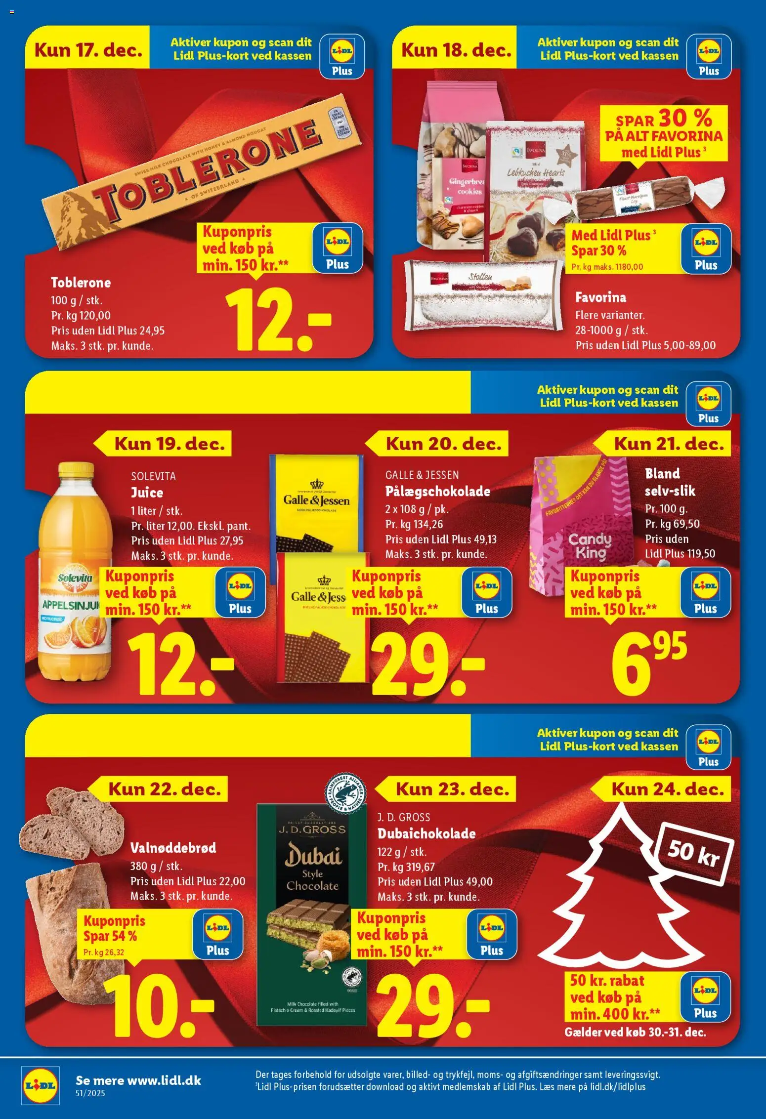 Lidl tilbudsavis – gyldig fra 14.12.2025 | Side: 3 | Produkter: Juice, Cookies, Pålægschokolade
