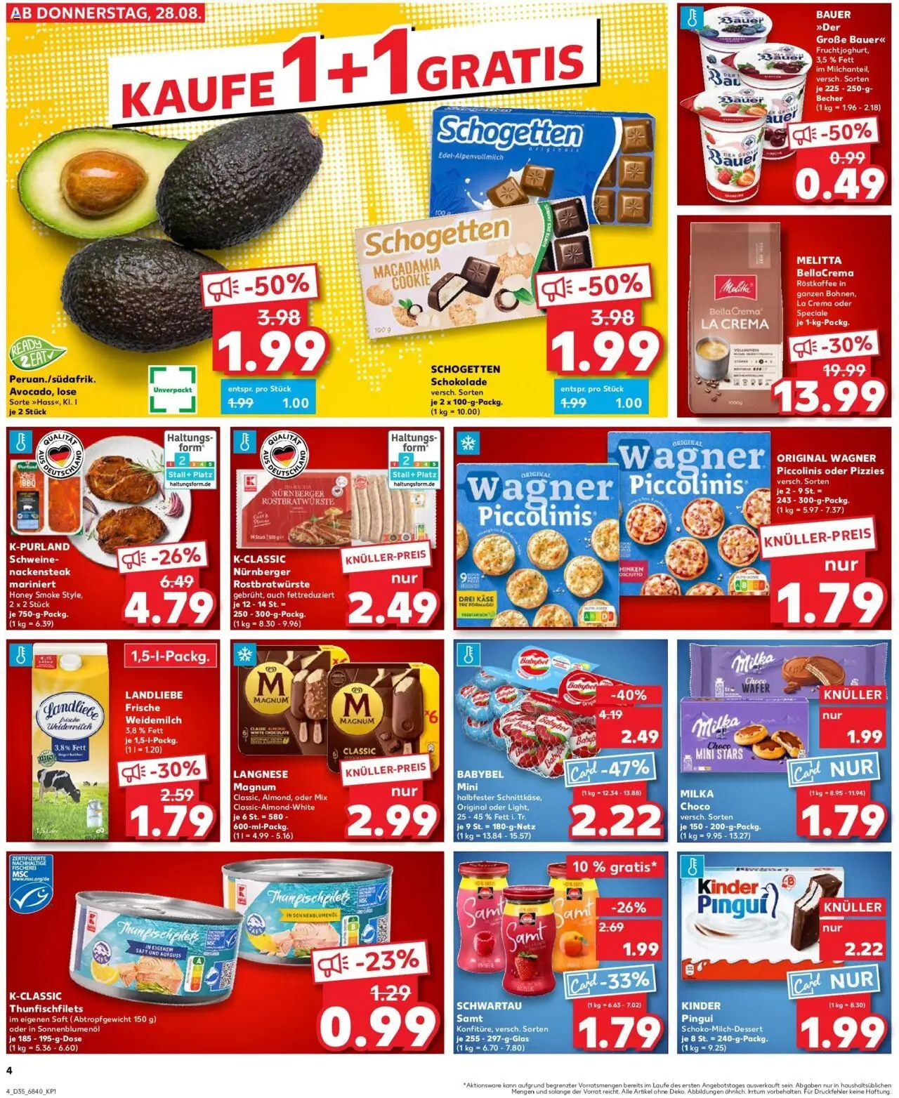 Kaufland prospekt Holzminden	 – gültig ab 31.08.2025 | Seite: 15 | Produkte: Melitta, Langnese, Schokolade, Schwartau samt