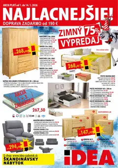 IDEA nábytok leták platný od 01.01.2026