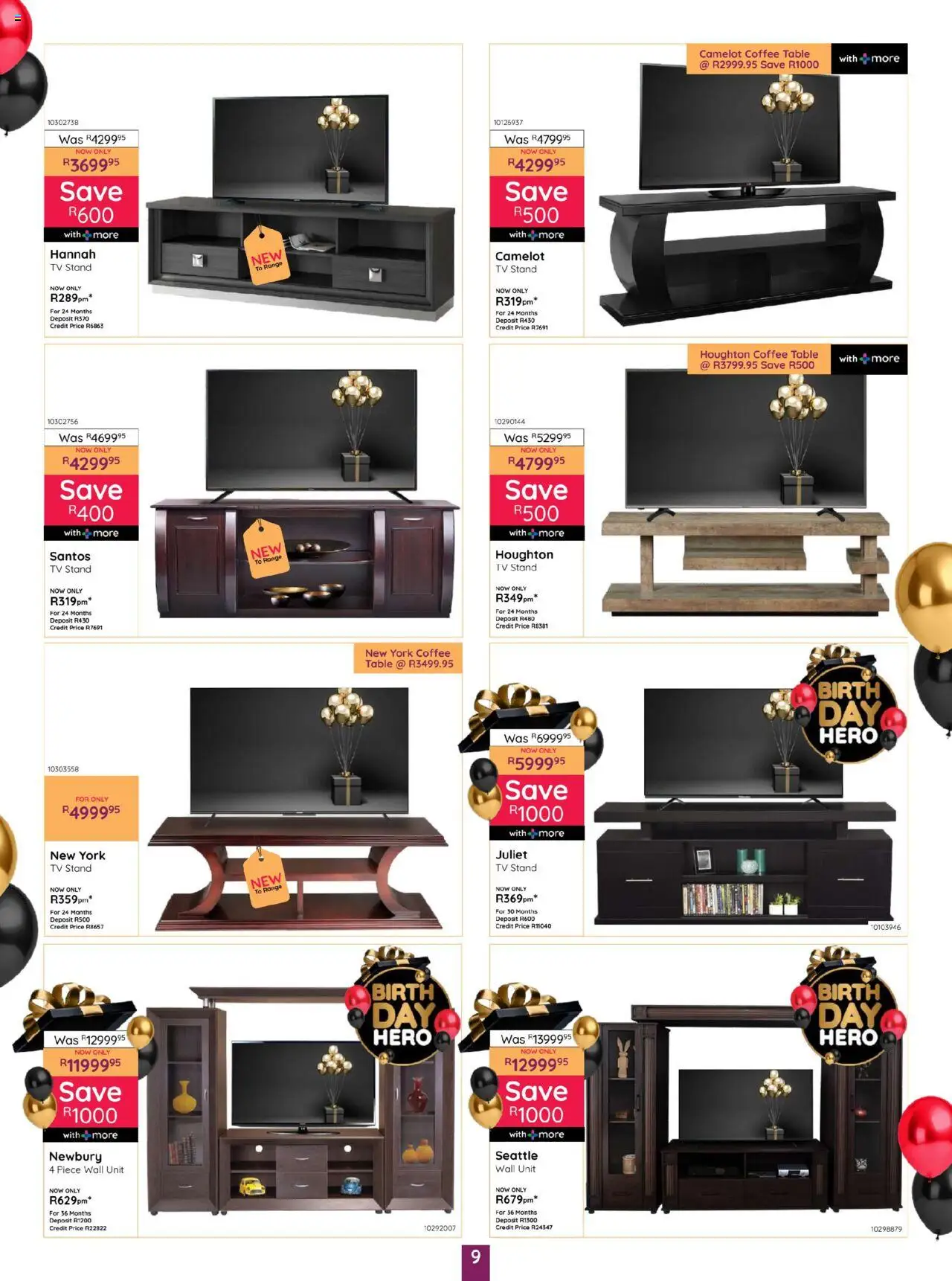 Bradlows Specials │ valid from 19.06.2025 | Page: 9 | Products: Coffee table, Table, Wall unit, Coffee