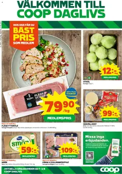Coop Daglivs - erbjudanden - Förhandsvisning av reklamblad från butik Coop Daglivs aktuell från 28.07.2025