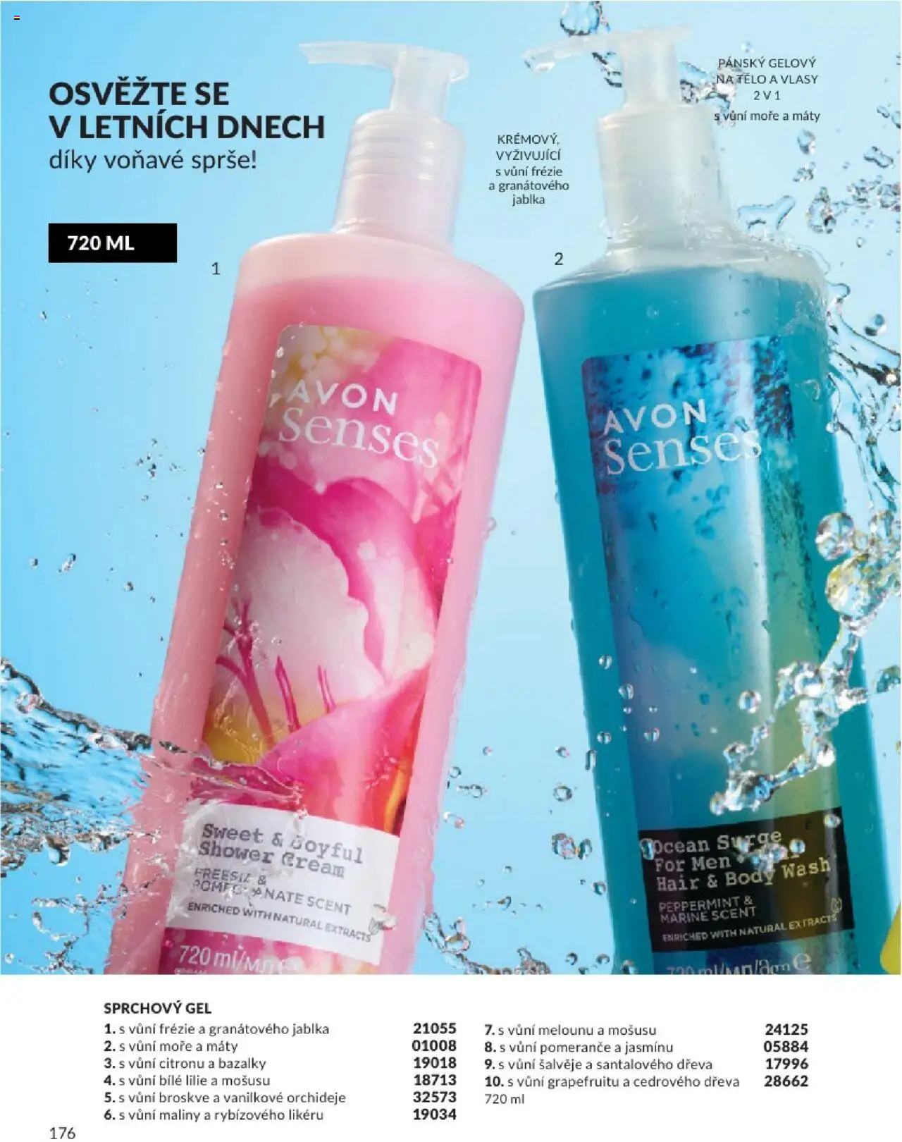 Avon katalog 8/2025 od 31.07.2025 | Strana: 176 | Produkty: Sprchový gel, Pomeranče, Maliny, Body