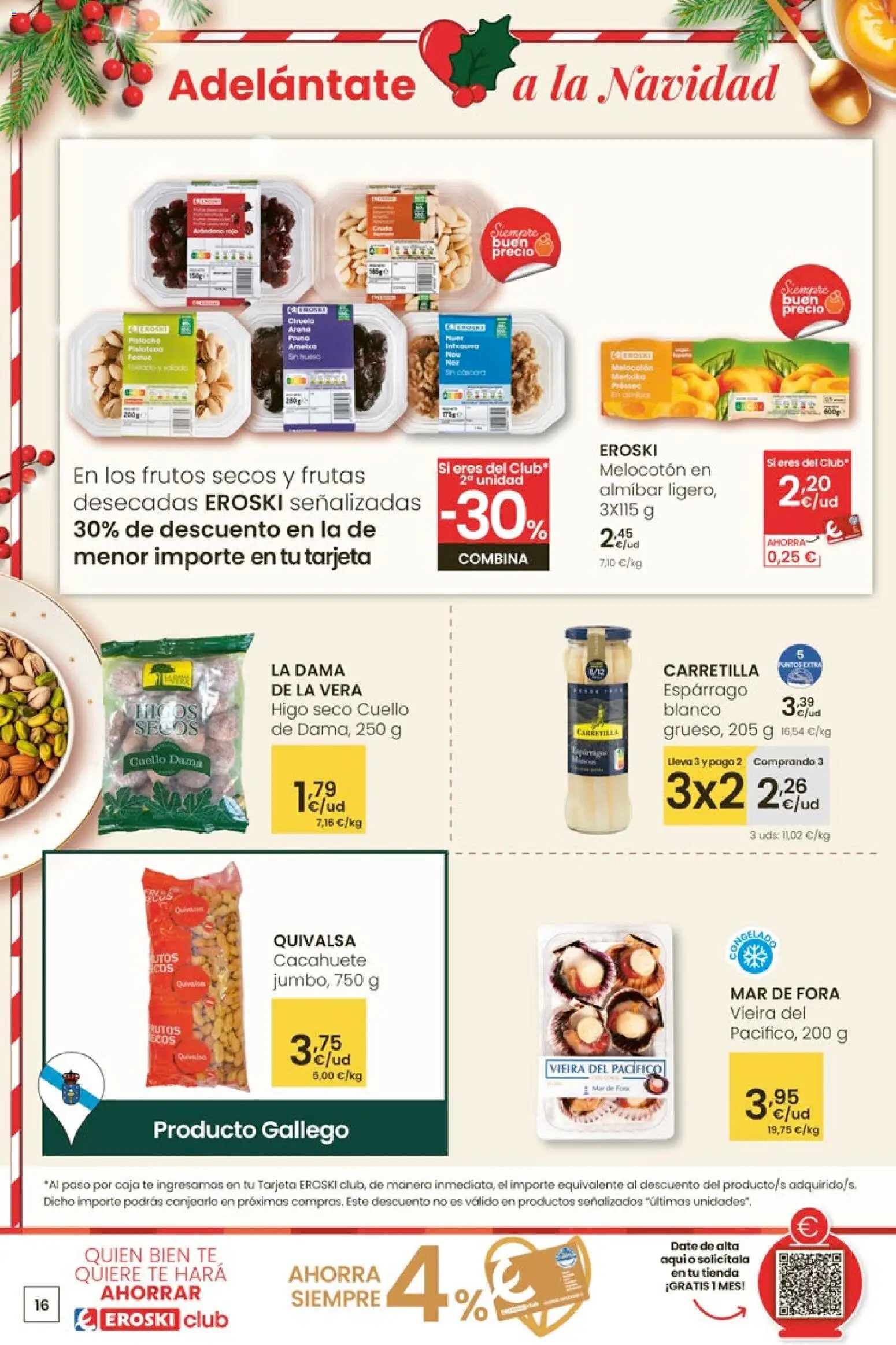 Eroski - Oferta 3x2 │ válido desde el 30.10.2025 | Página: 16 | Productos: Frutos secos, Té, Caja