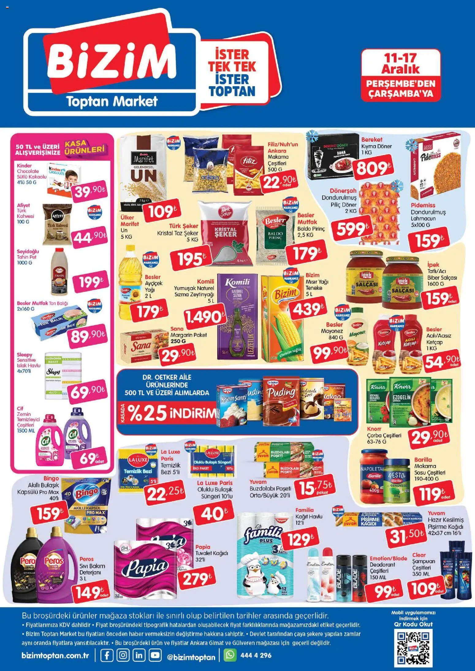 Bizim Toptan Katalog - 11.12.2025 tarihinden itibaren geçerlidir | Sayfa: 2 | Ürünler: Makarna, Ketçap, Tuvalet kağıdı, Ton balığı