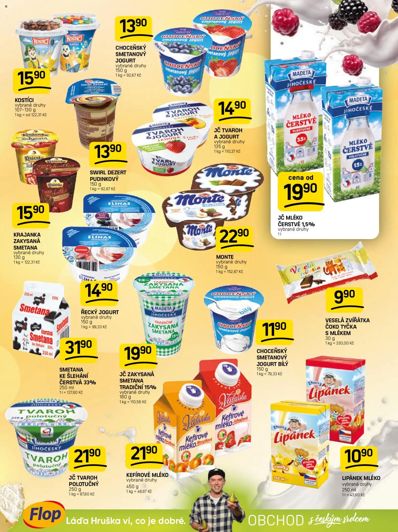 Flop leták od 28.01.2026 | Strana: 5 | Produkty: Lipánek, Smetanový jogurt, Jogurt, Kostici