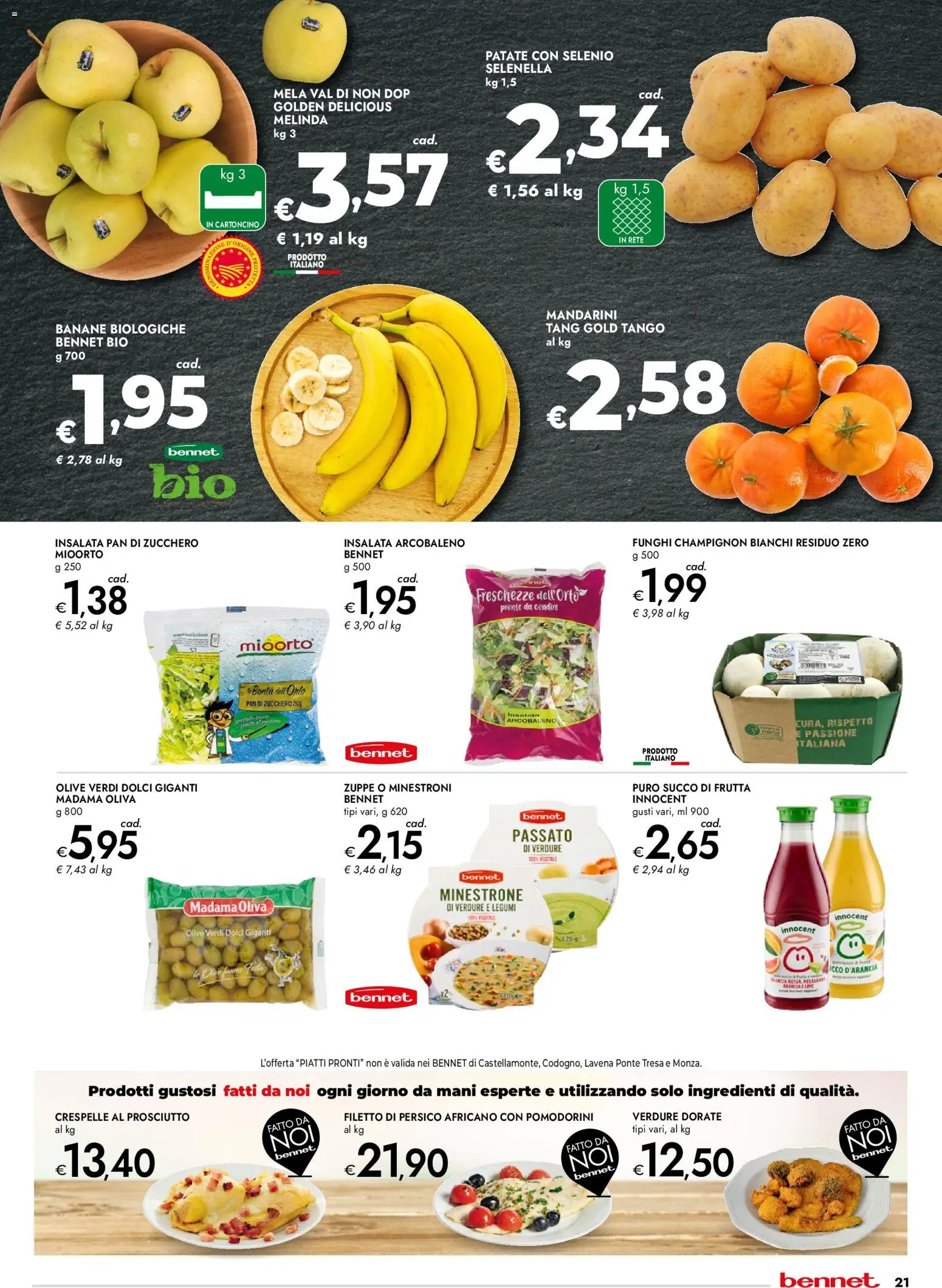 Volantino bennet del 12.02.2026 | Pagina: 21 | Prodotti: Legumi, Patate, Frutta, Zucchero
