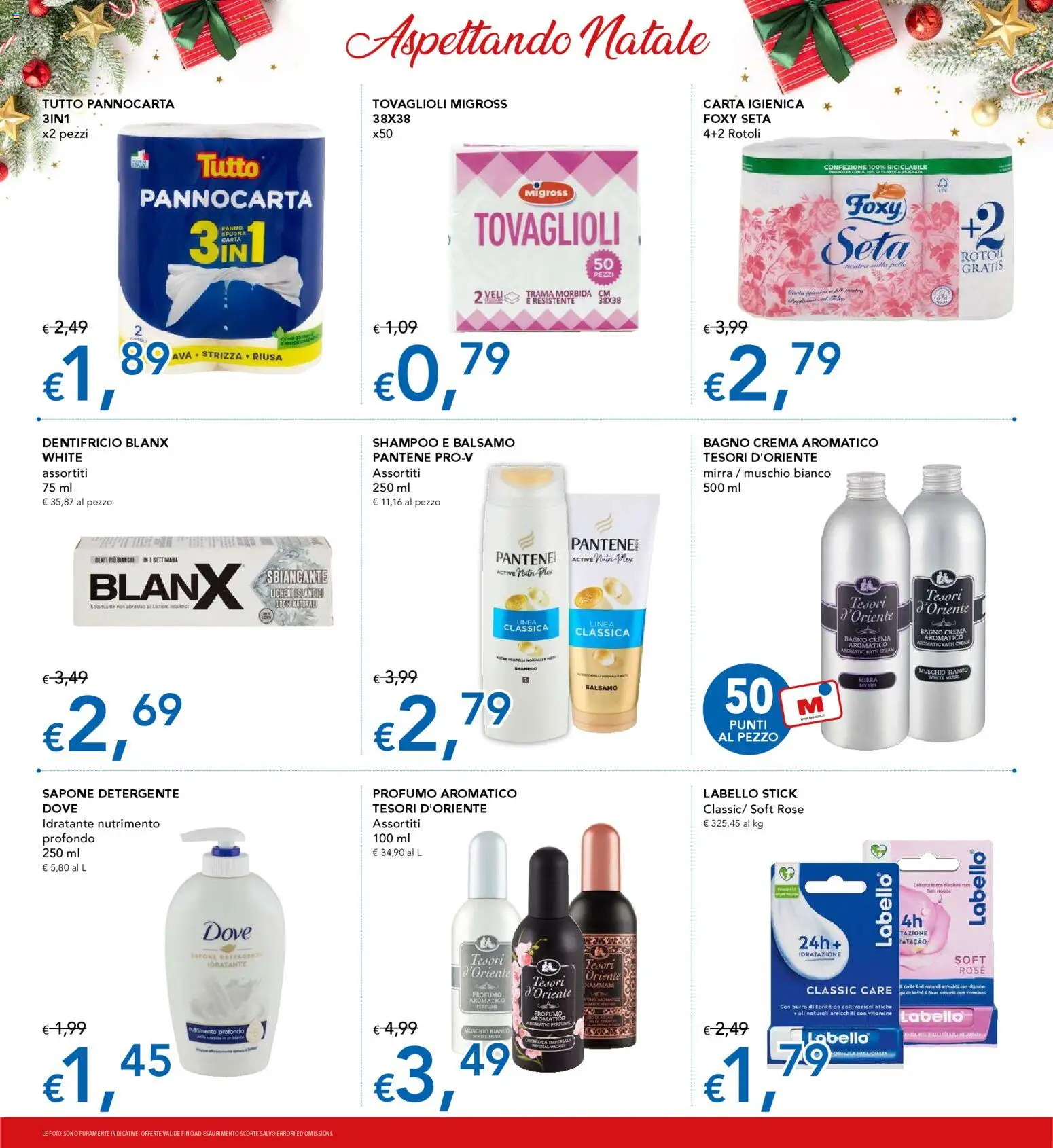 Volantino Migross del 04.12.2025 | Pagina: 14 | Prodotti: Shampoo, Balsamo, Carta igienica, Detergente