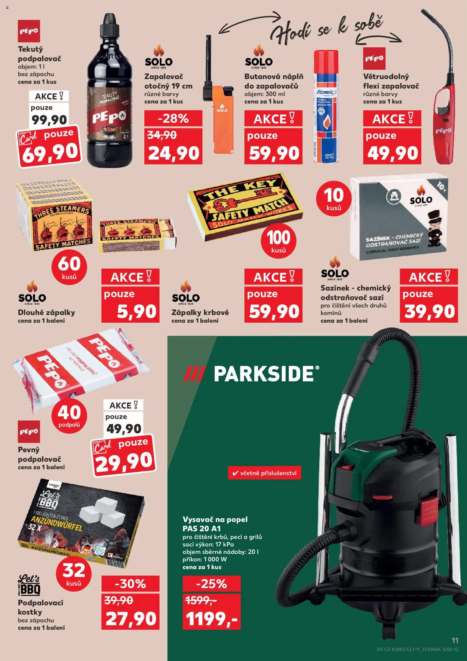Kaufland leták - Plzeň od 07.01.2026 | Strana: 11 | Produkty: Parkside, Pepo, Kostky, Vysavač na popel