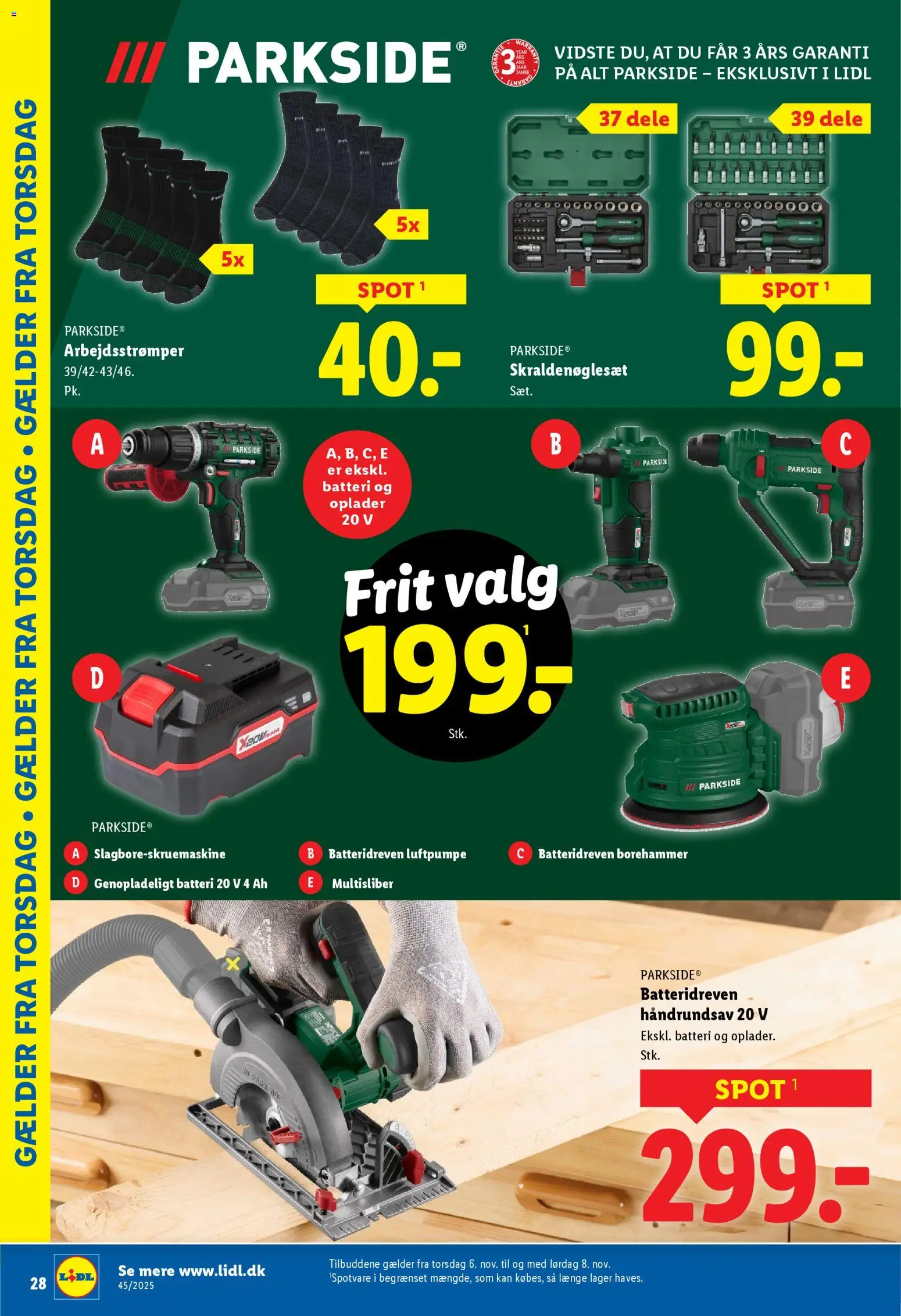 Lidl tilbudsavis – gyldig fra 02.11.2025 | Side: 12 | Produkter: Søm, Batteri