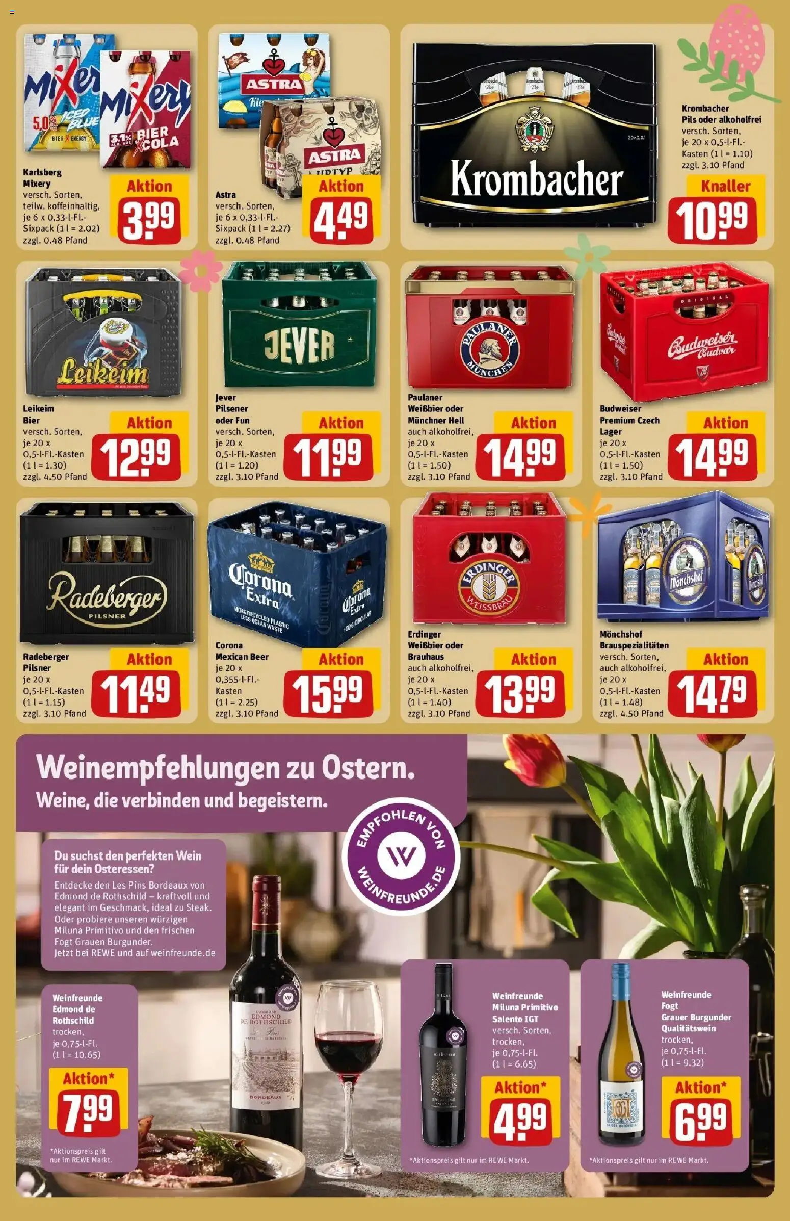 Rewe Prospekt Weikersheim	 – gültig ab 30.03.2026 | Seite: 17 | Produkte: Mixer, Cola, Jever, Paulaner
