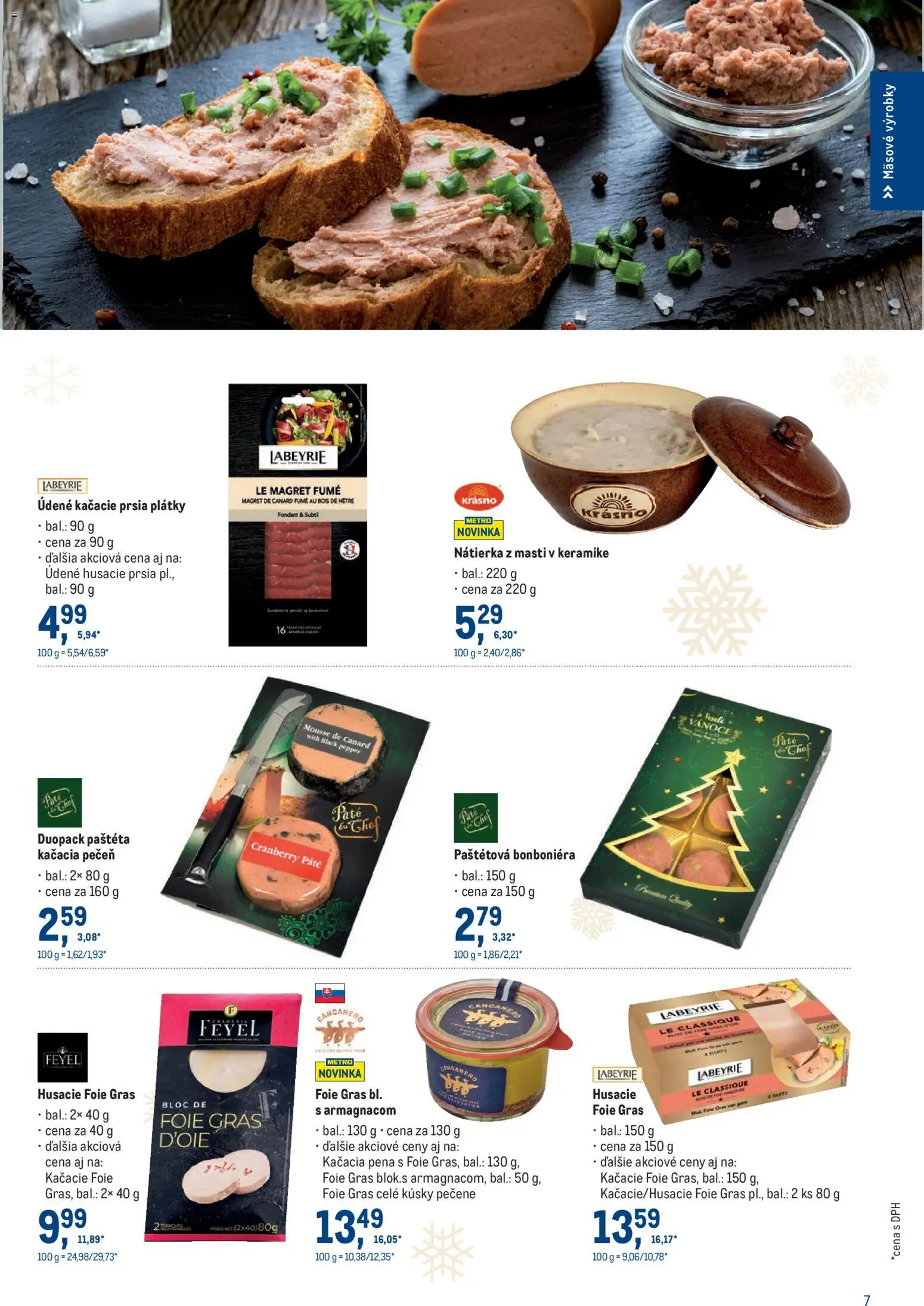 Nové Metro akcie – leták je platný od 19.11.2025 | Strana: 7 | Produkty: Kačacie prsia