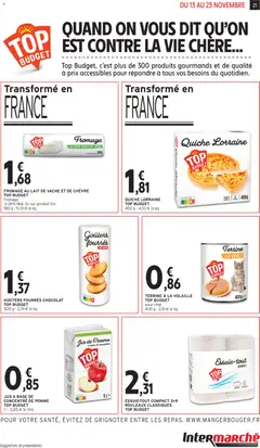 Intermarché - Prévisualisation de JUS À BASE DE CONCENTRÉ DE POMME TOP BUDGET, 1 l valide à partir de 13.11.2025 | Page: 21