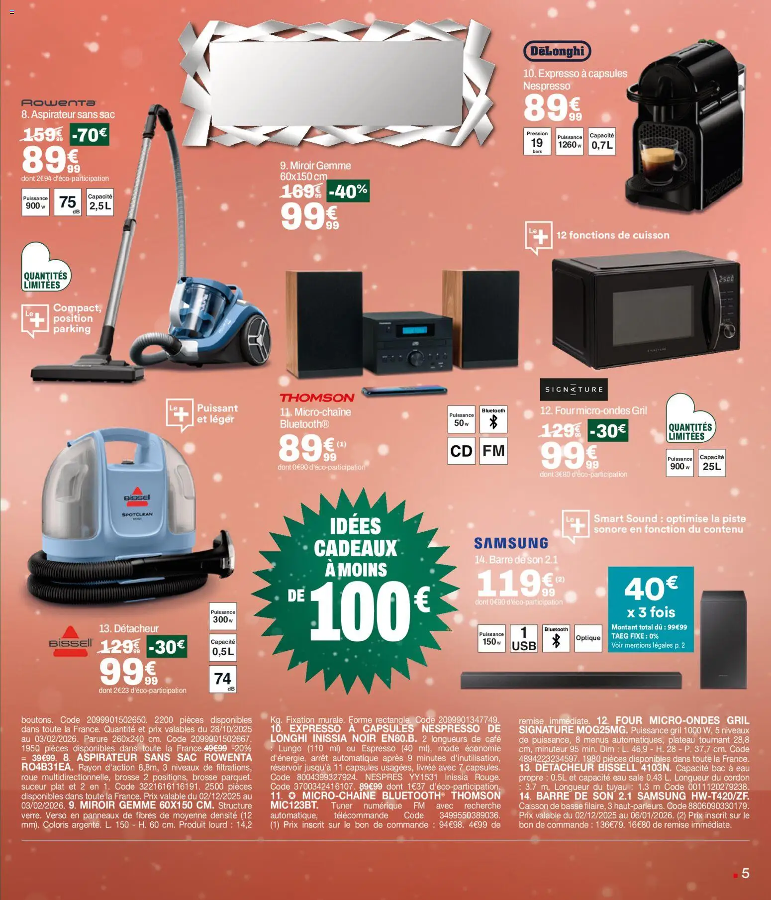 {H1} | Page: 5 | Produits: Plateau tournant, Four, Plateau, Aspirateur