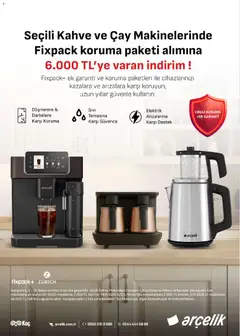 01.04.2026 tarihinden itibaren geçerli olan Arçelik kataloğu önizlemesi | Sayfa: 60 | Ürünler: Kahve, Çay
