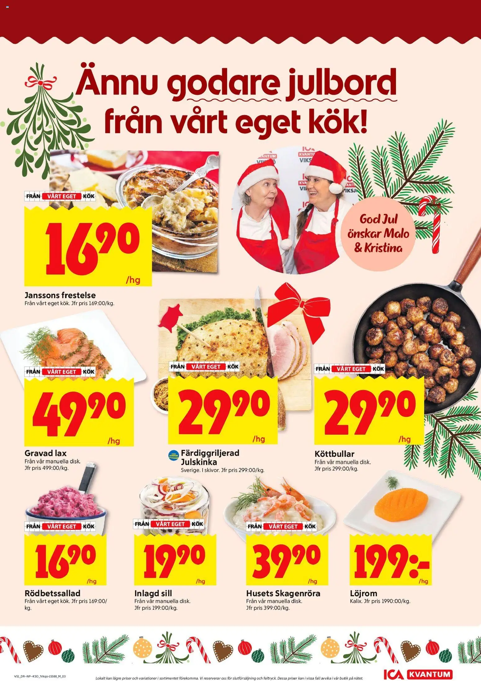 ICA Kvantum reklamblad aktuell från 15.12.2025 | Sida: 7 | Produkter: Löjrom, Rödbetssallad, Sill, Lax