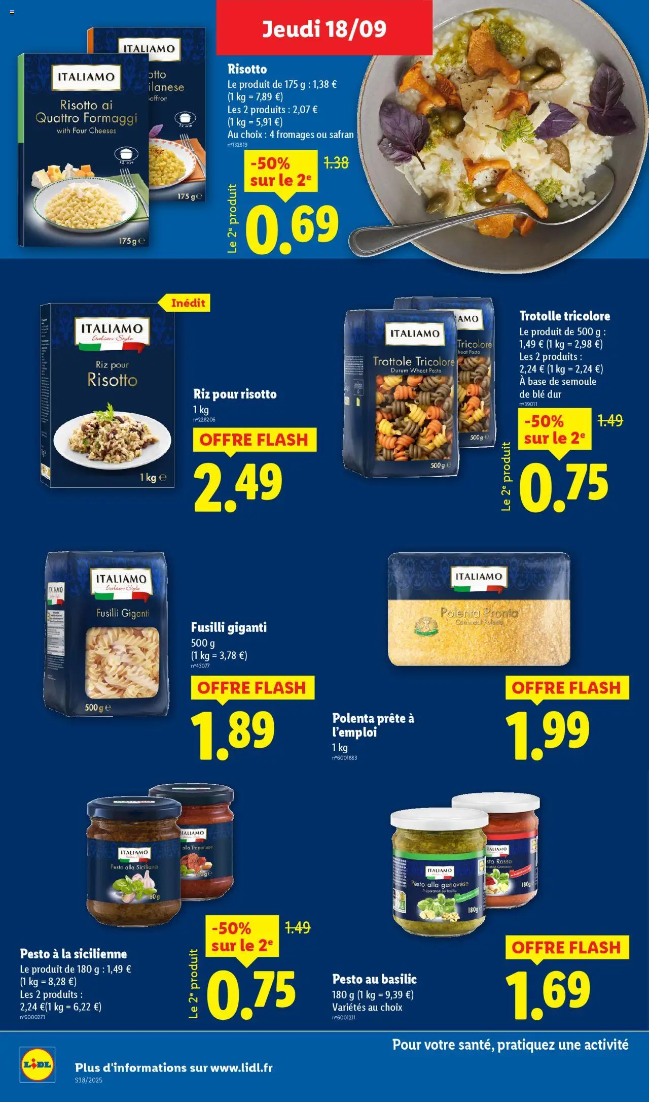  | Page: 24 | Produits: Fusilli, Four, Pesto, Riz