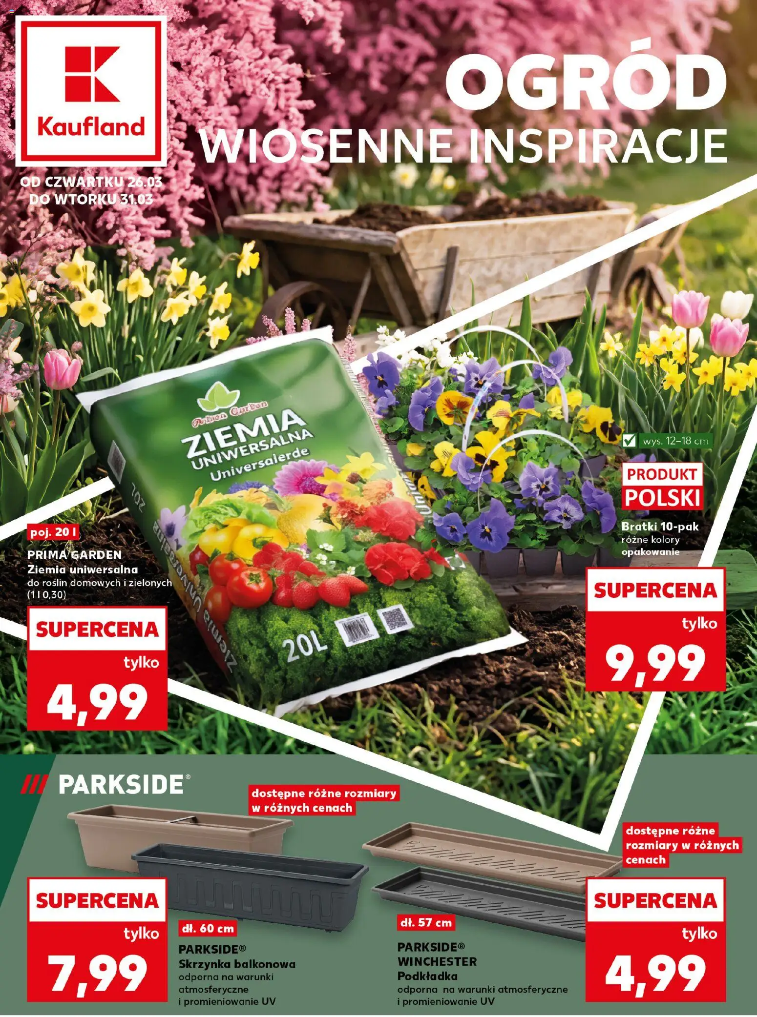 Kaufland Polsko leták - Wiosenne inspiracje od 26.03.2026 | Strana: 1