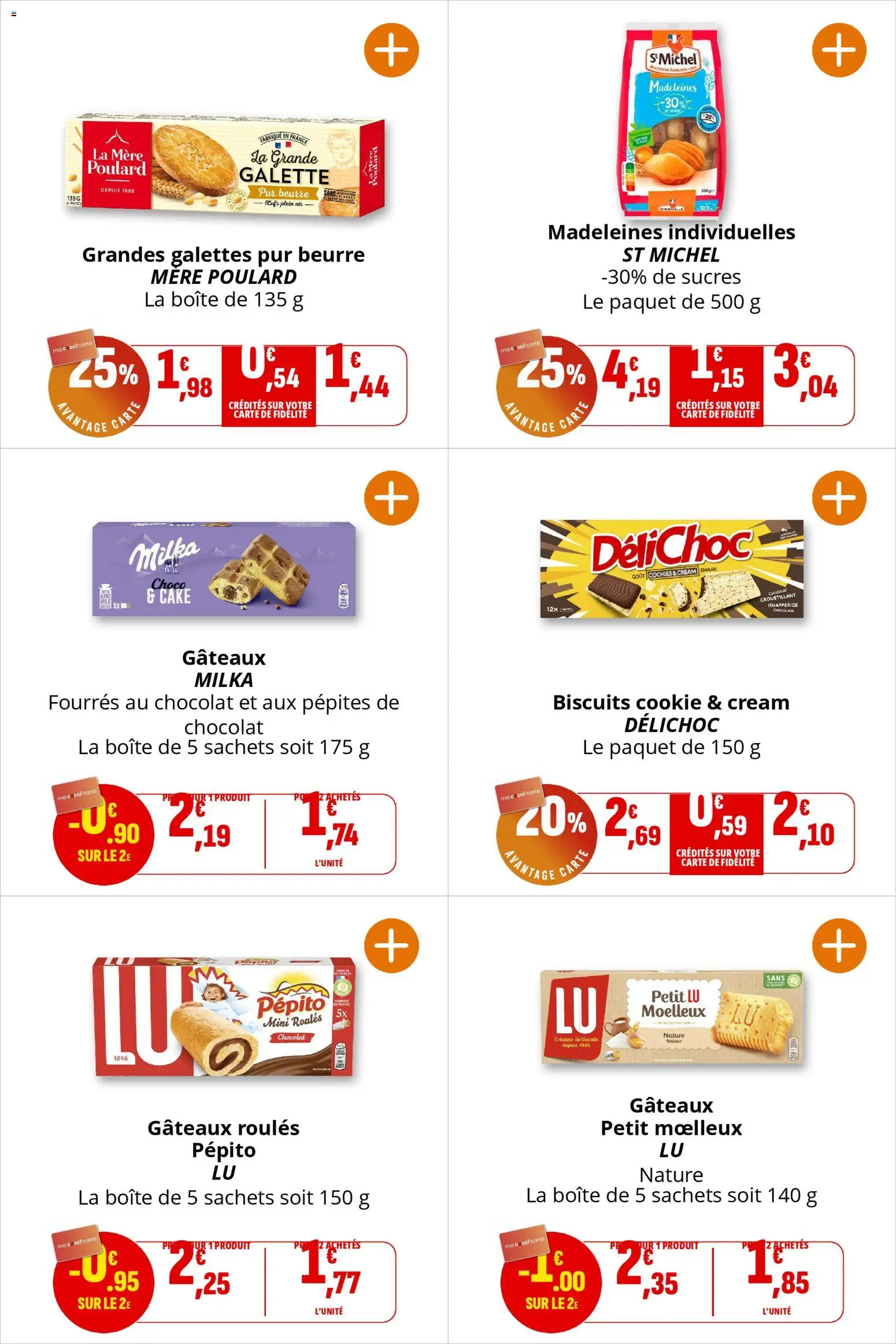 {H1} | Page: 17 | Produits: Cookies, Beurre, Œufs, Chocolat