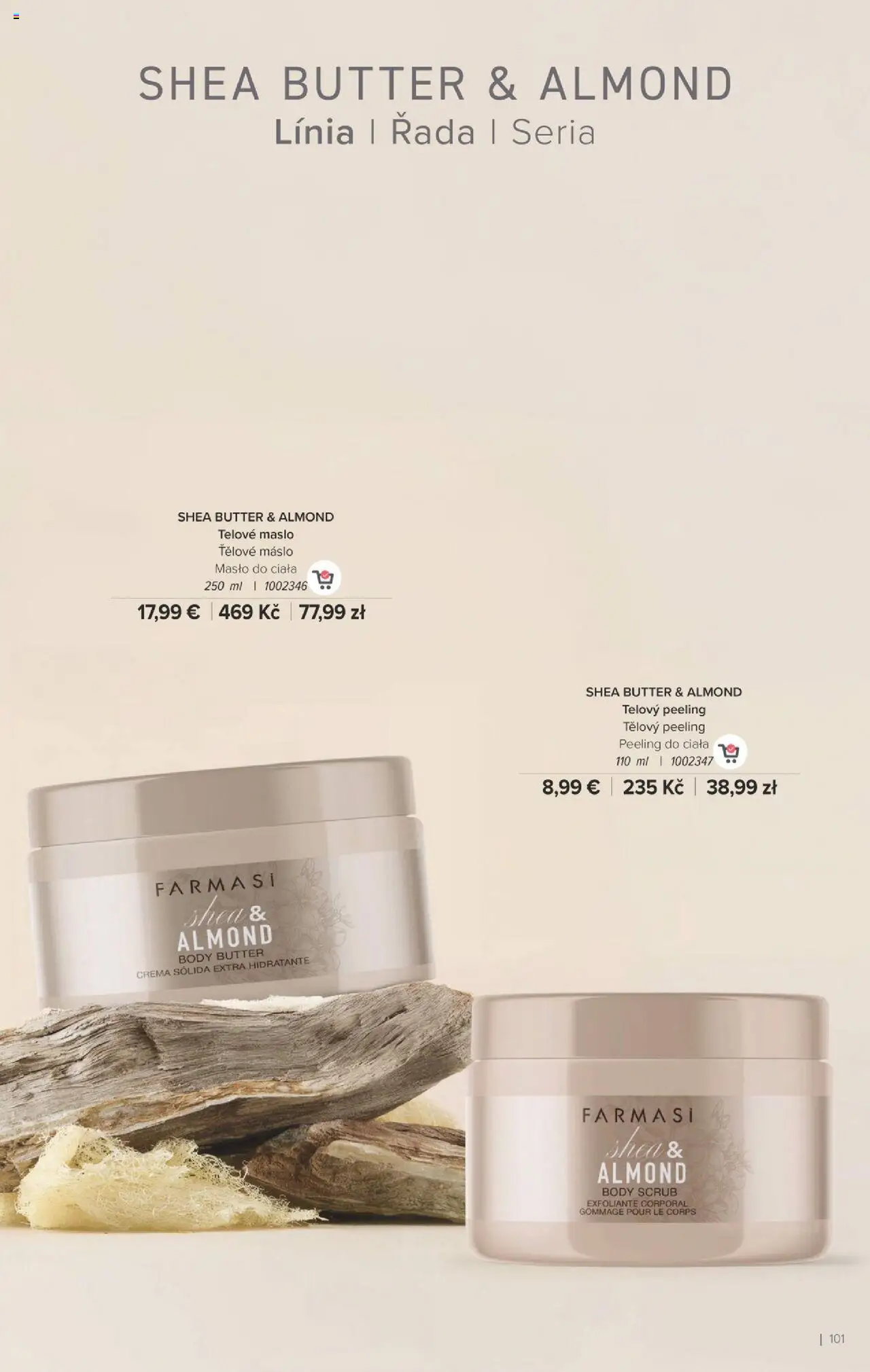 Nové Farmasi akcie – leták je platný od 24.09.2025 | Strana: 101 | Produkty: Maslo, Peeling