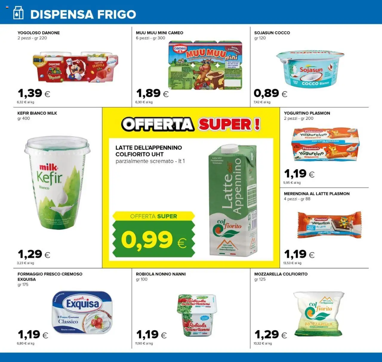 Volantino Tigre del 04.09.2025 | Pagina: 6 | Prodotti: Yogurt, Mozzarella, Cocco, Robiola