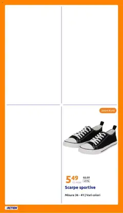 Volantino Action del 30.07.2025 | Pagina: 26 | Prodotti: Scarpe, Scarpe sportive