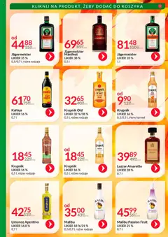 Pogląd oferty "Eurocash Gazetka - Katalog Alkoholowy" - ważna od 01.10.2025 | Strona: 32 | Produkty: Jagermeister, Amaretto, Kahlua