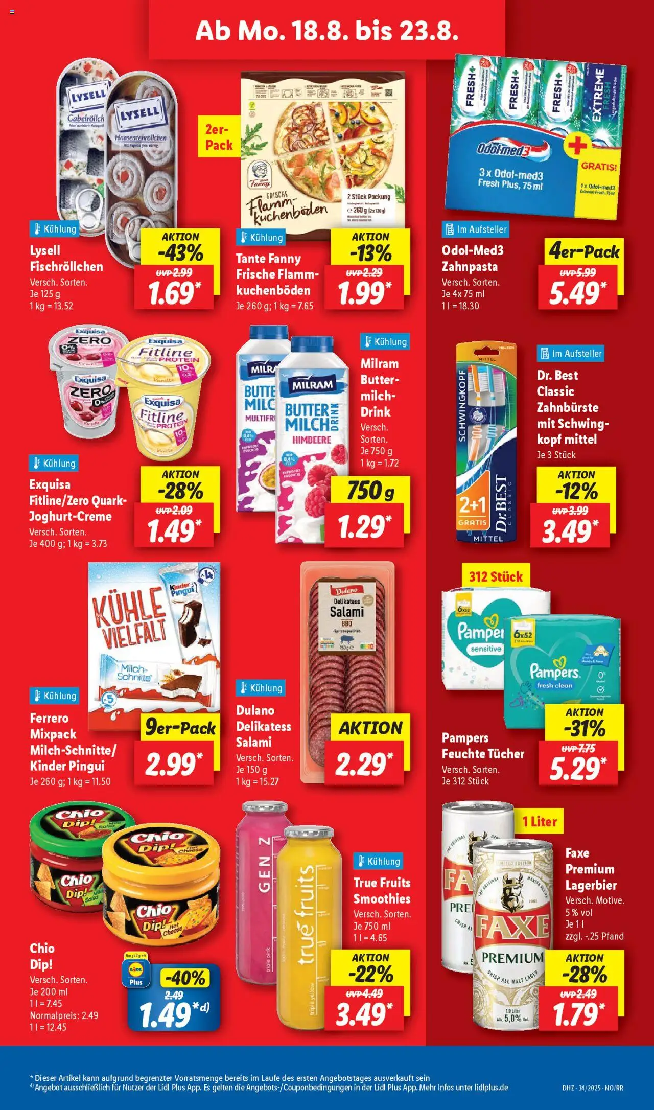 Lidl Prospekt Brakel 	 - gültig ab dem 18.08.2025 | Seite: 13 | Produkte: Quark, Zahnpasta, Zahnbürste, Himbeere