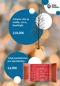 Clas Ohlson-mainoslehti voimassa 03.11.2025 alkaen | Sivu: 2 | Tuotteet: Joulukalenteri
