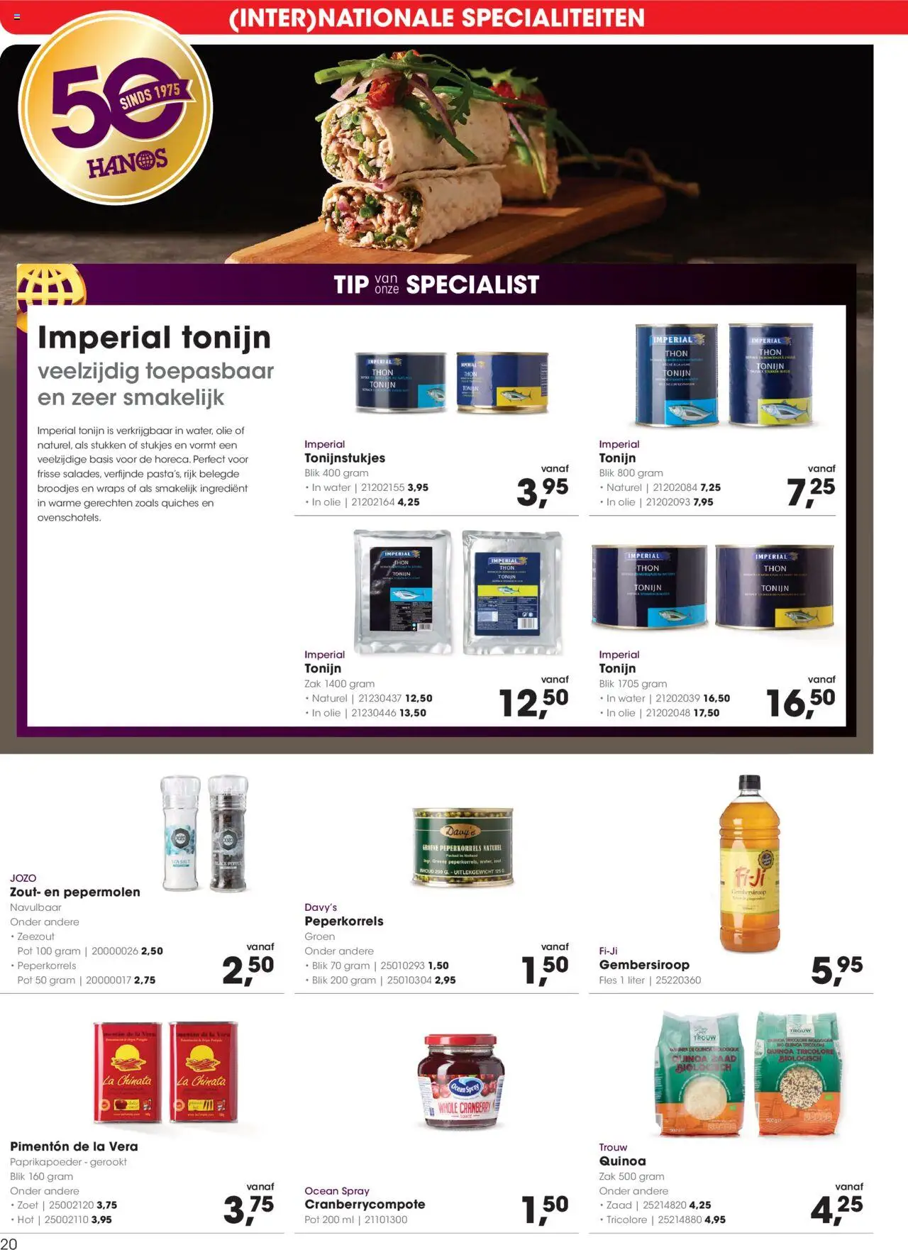 {H1} | Pagina: 20 | Producten: Olie, Fles, Zeezout, Borsófehérje granulátum