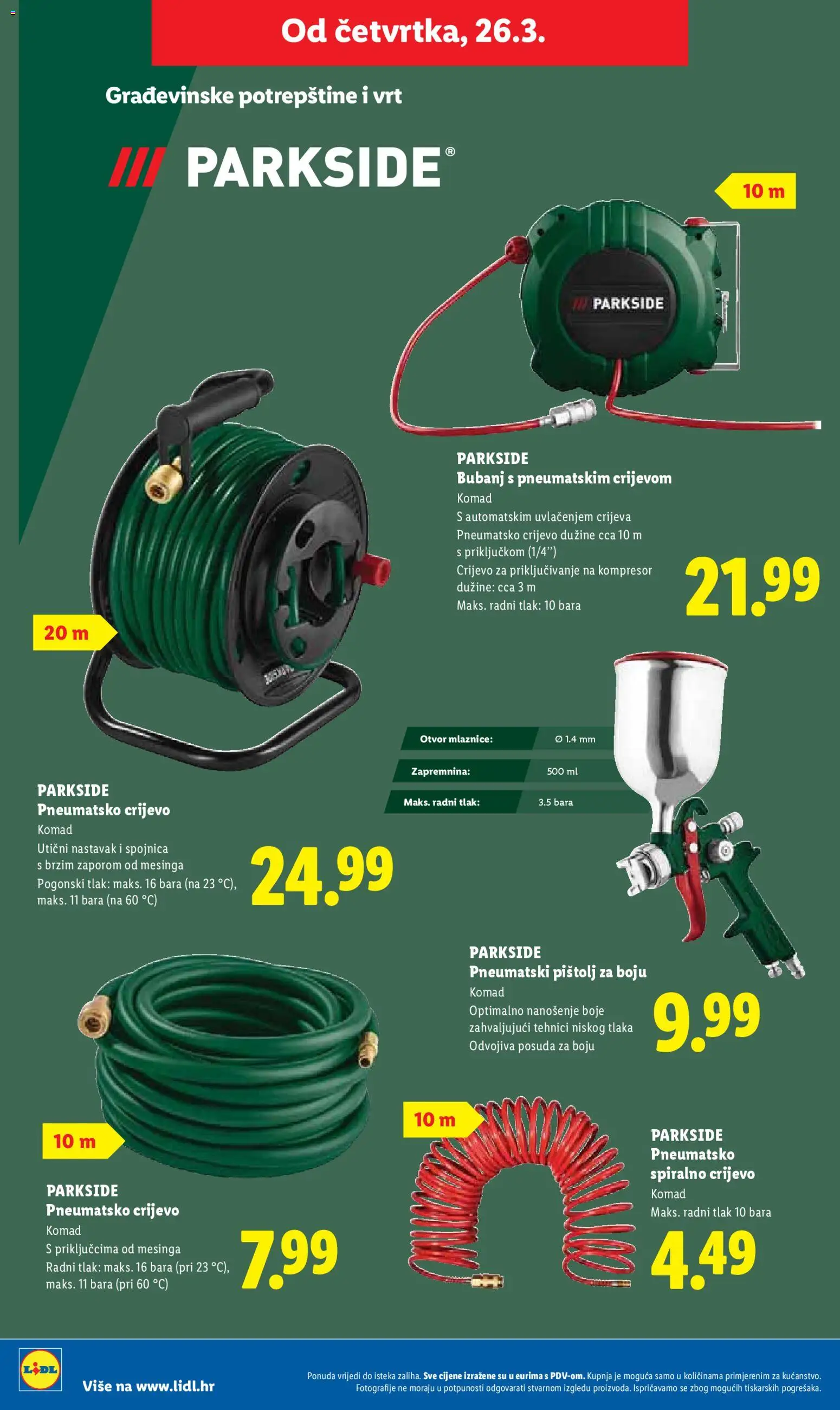 Lidl katalog | vrijedi od 23.03.2026 | Stranica: 34 | Proizvodi: Kompresor, Parkside