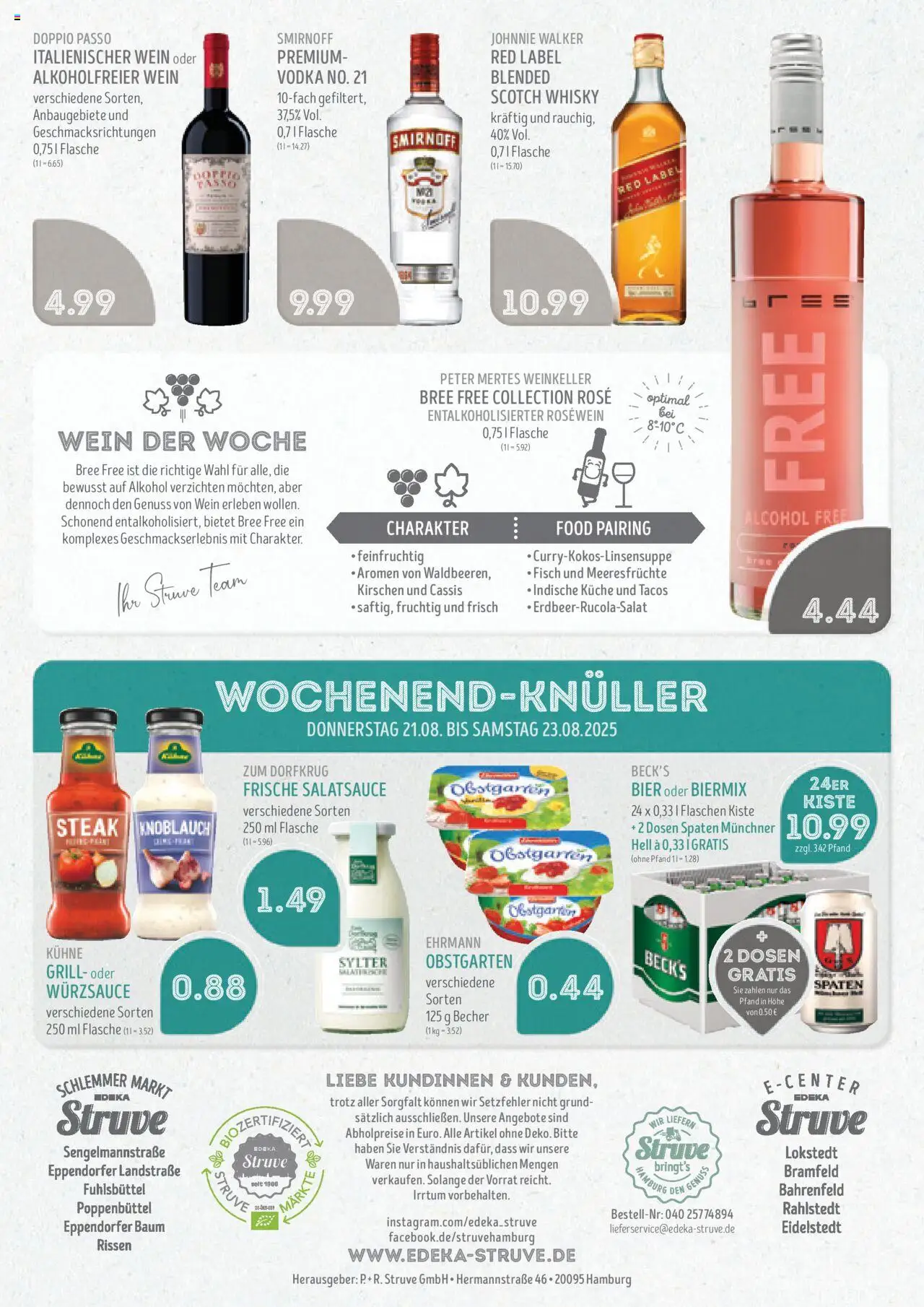 Edeka Struve Prospekt 	 - gültig ab dem 18.08.2025 | Seite: 16 | Produkte: Bier, Küche, Kirschen, Wein