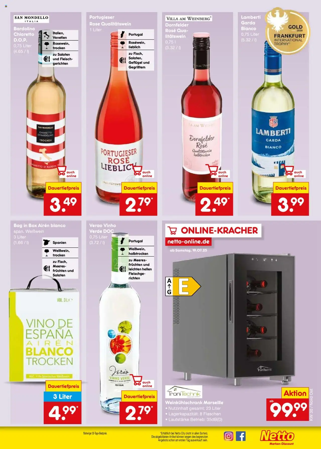 Netto Marken-Discount Prospekt 	 - gültig ab dem 21.07.2025 | Seite: 29 | Produkte: Weißwein, Box, Fleisch