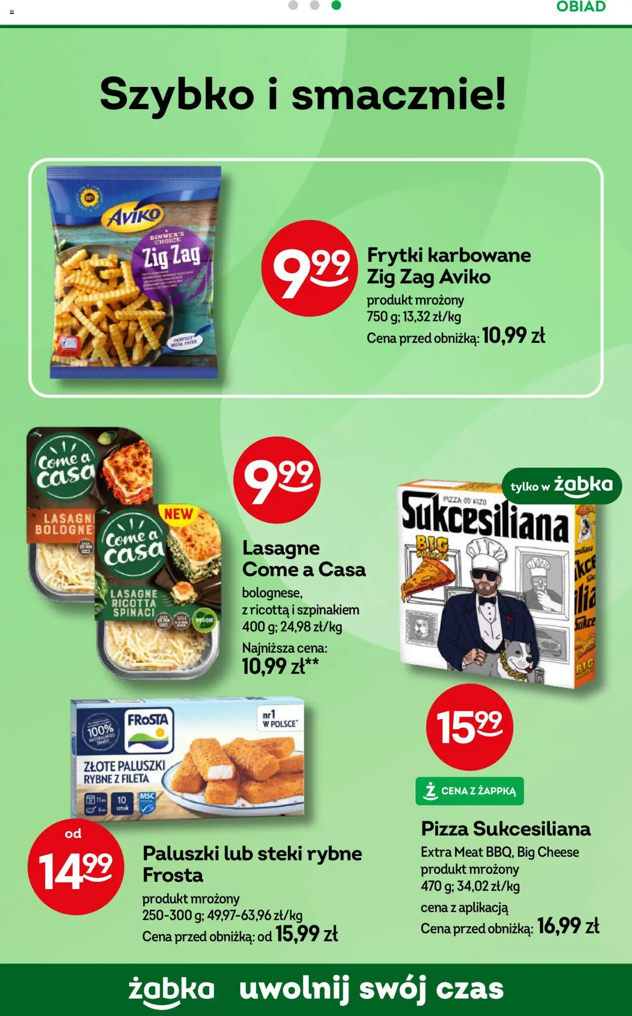 Żabka Gazetka od 10.09.2025 | Strona: 72 | Produkty: Steki, Paluszki rybne, Paluszki, Ricotta