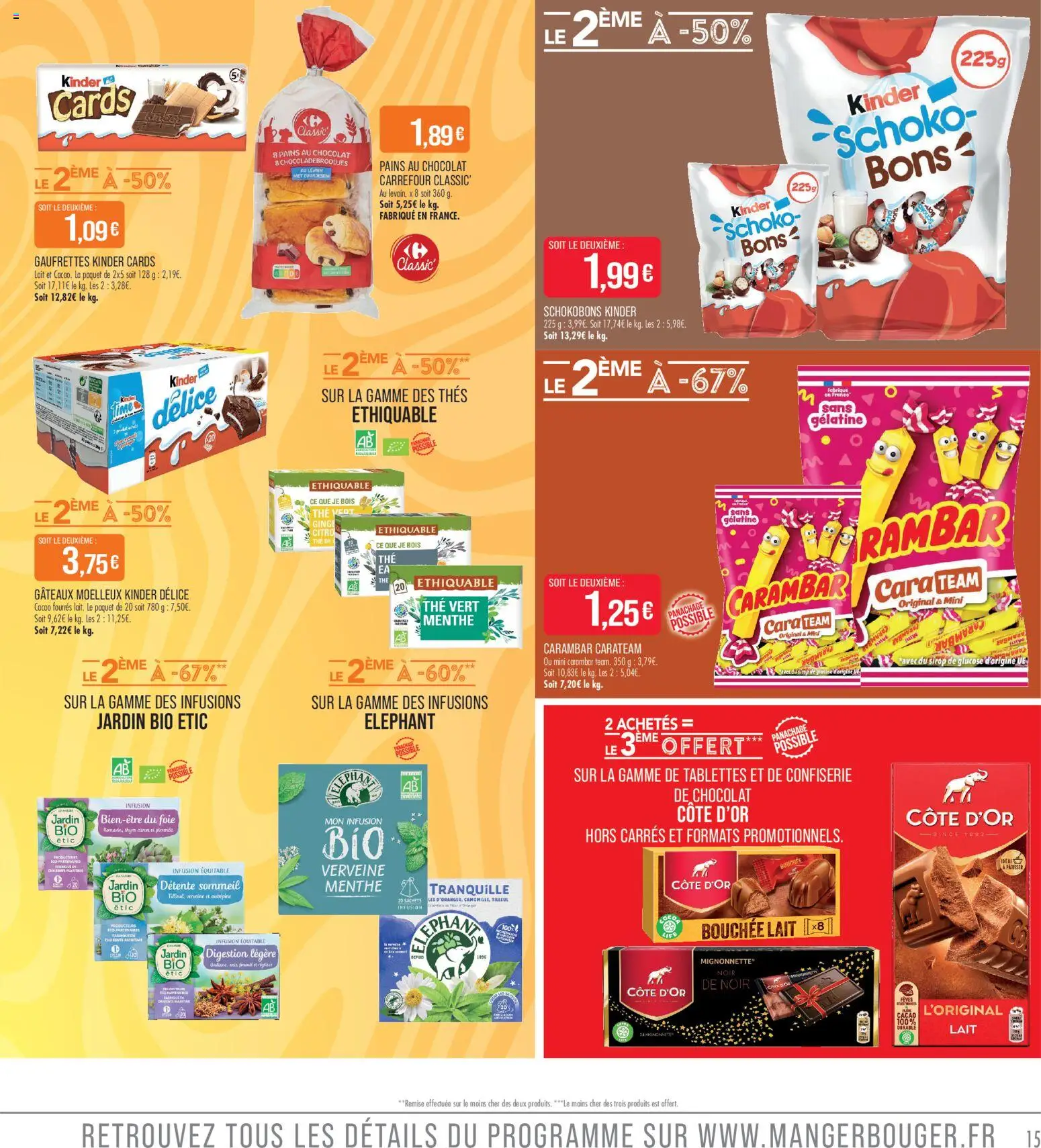 {H1} | Page: 15 | Produits: Menthe, Lait, Sirop de glucose, Thé