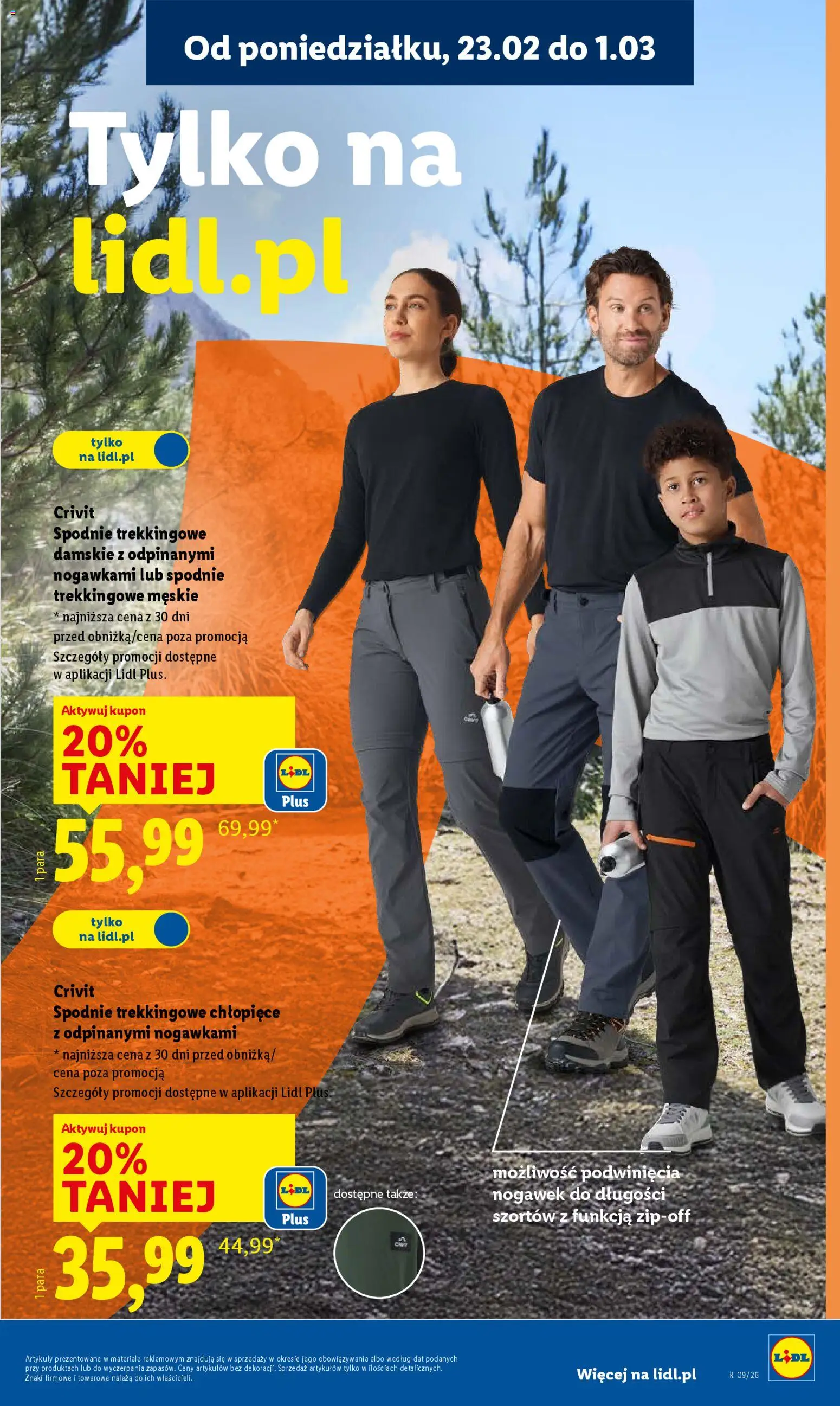 Lidl Katalog od 23.02.2026 | Strona: 21 | Produkty: Spodnie