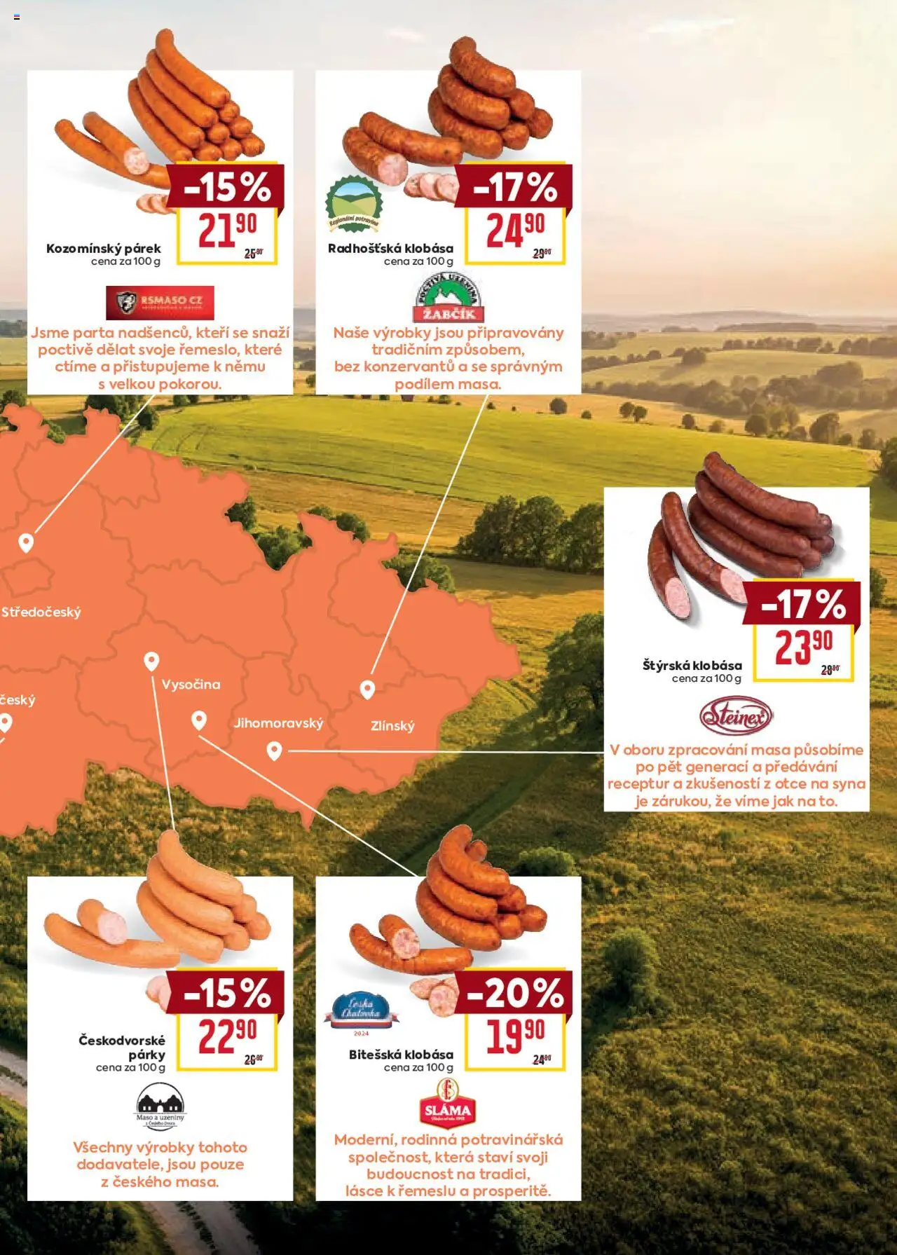 Billa Velký leták od 15.10.2025 | Strana: 11 | Produkty: Párky, Klobása, Uzeniny, Maso