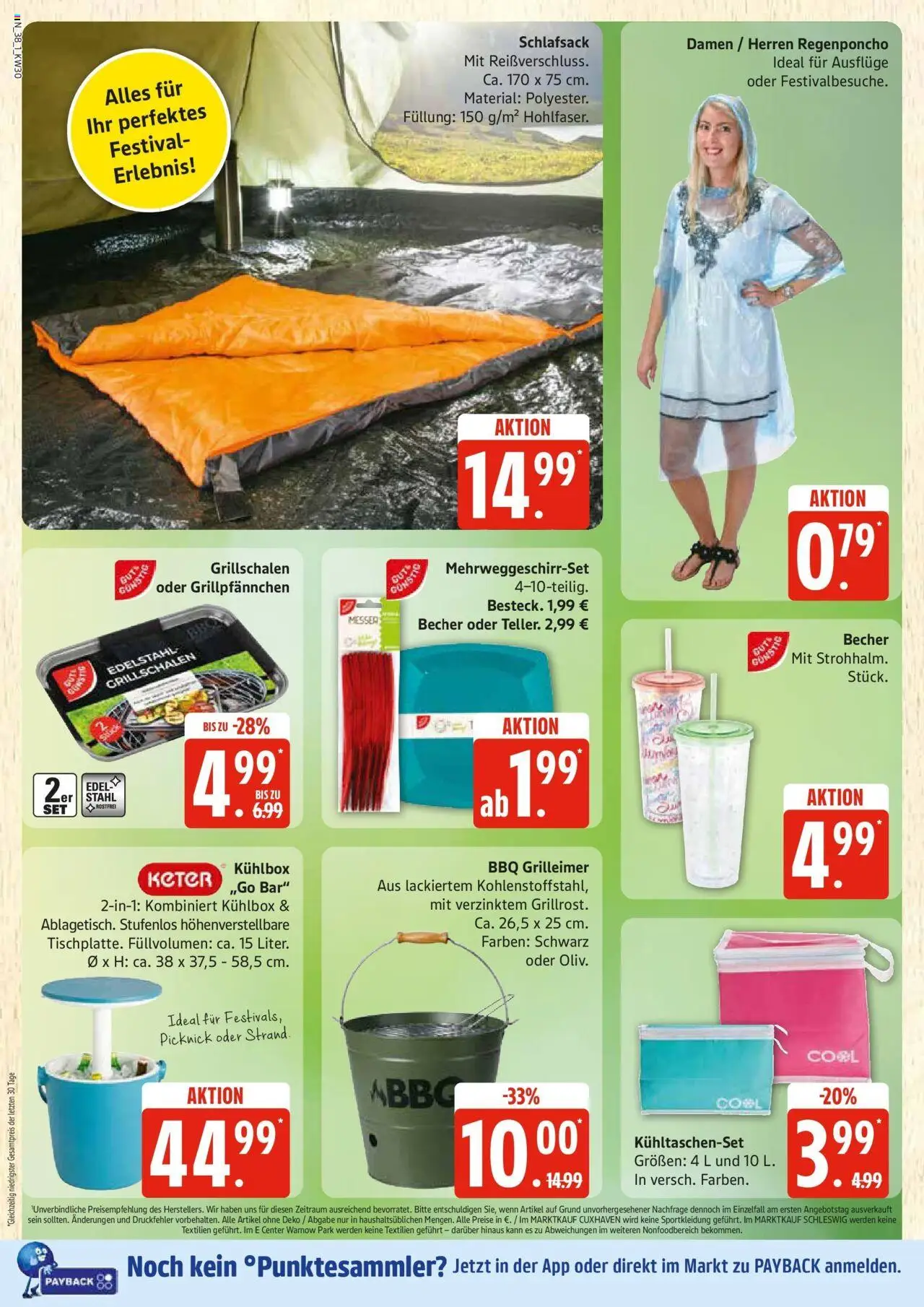 Edeka prospekt Rostock	 - gültig ab dem 20.07.2025 | Seite: 38 | Produkte: Grill, Poncho, Box, Schlafsack