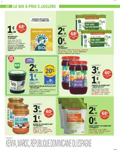 E.Leclerc - Prévisualisation de COMPOTE DE POMME BIO (2) “JARDIN BIO ETIC”, Myrtille, Banane ou Fraise 680 g. valide à partir de 25.11.2025 | Page: 18