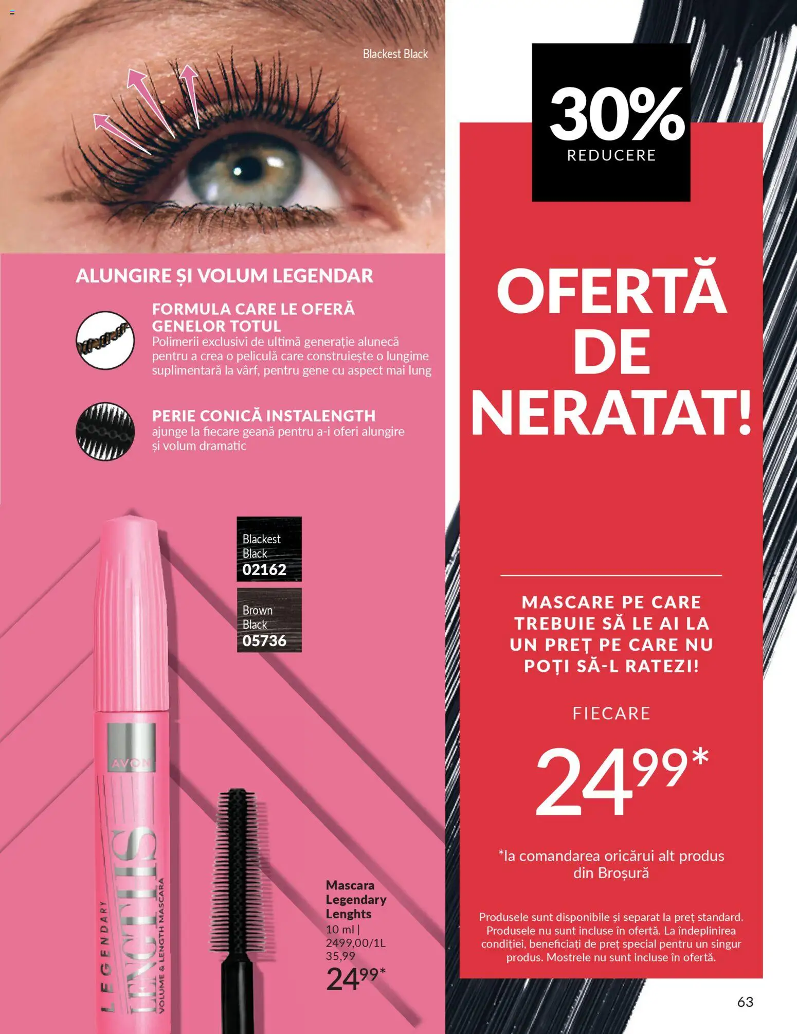 Noul catalog Avon – valabil de la 01.03.2026 | Pagină: 65 | Produse: Șal, Perie, Mascara