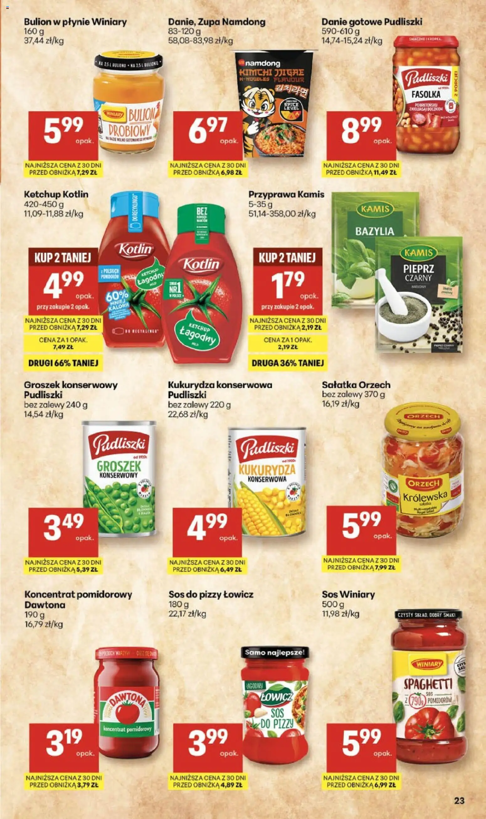Delikatesy Centrum Gazetka - Sklepy Własne od 05.02.2026 | Strona: 23 | Produkty: Groszek, Bazylia, Groszek konserwowy, Zupa