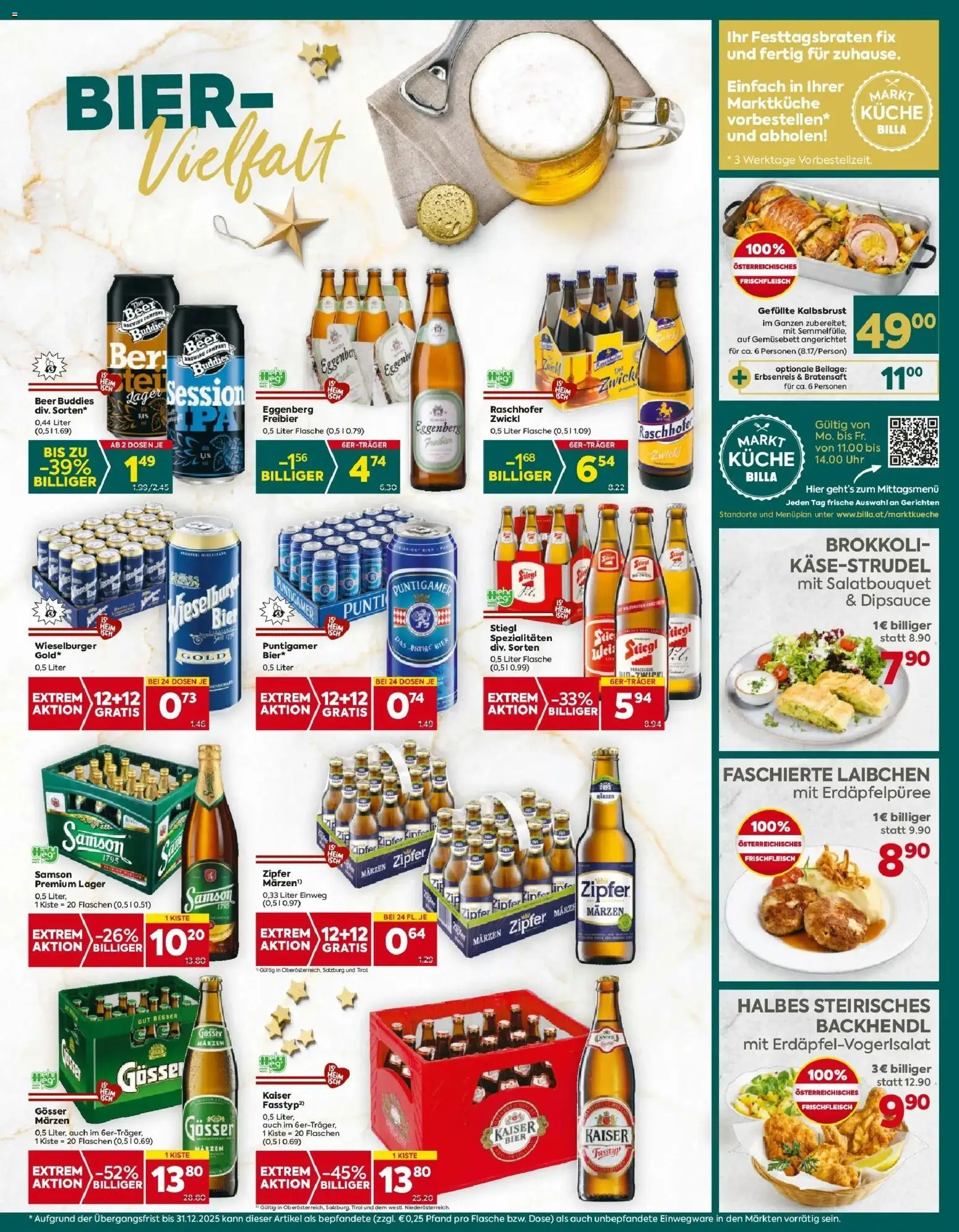 Billa Plus Flugblatt - Oberösterreich gültig ab 11.12.2025 | Seite: 13 | Produkte: Uhr, Bier
