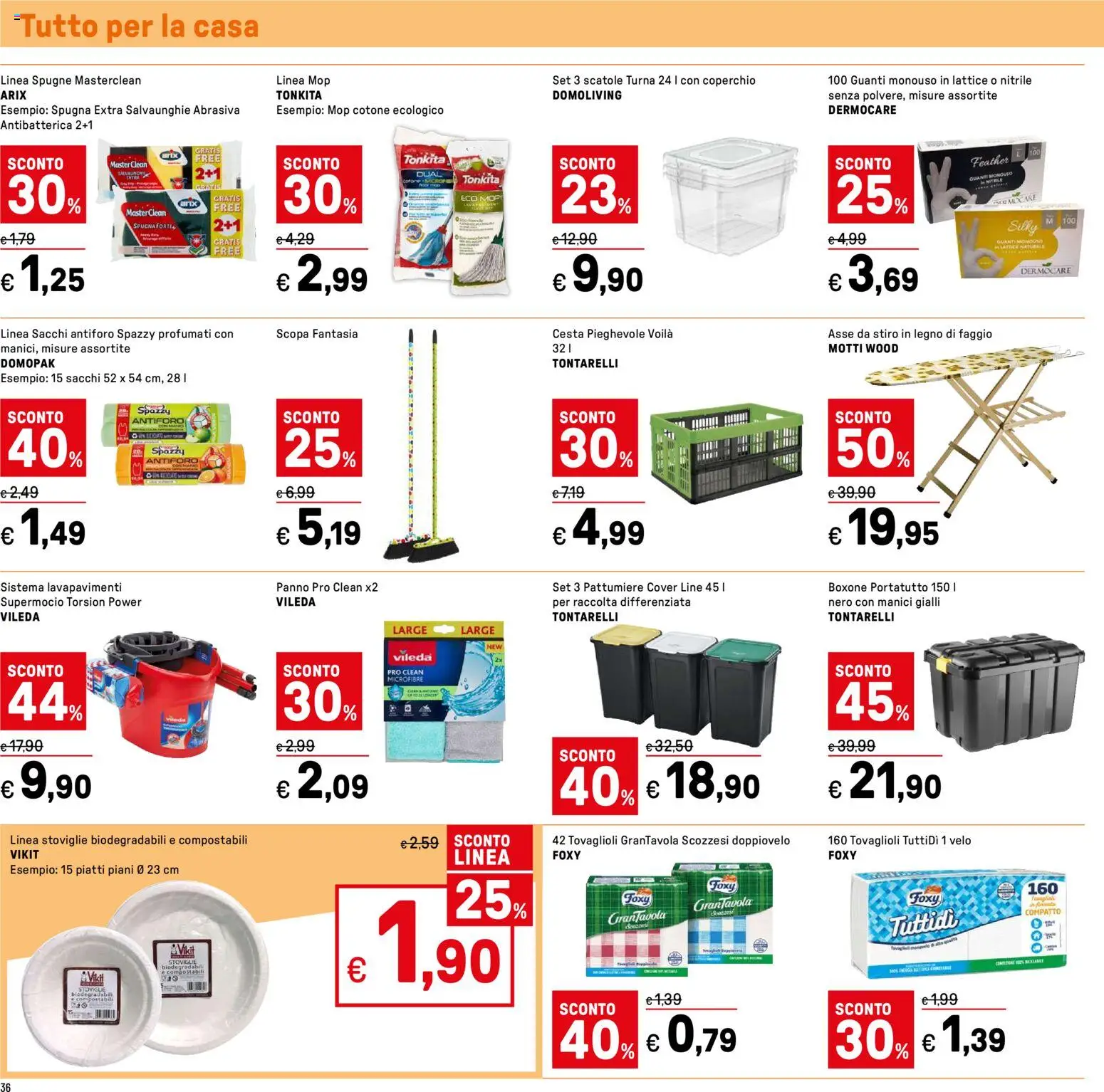 Volantino Iper del 07.01.2026 | Pagina: 36 | Prodotti: Spugna, Guanti, Scopa
