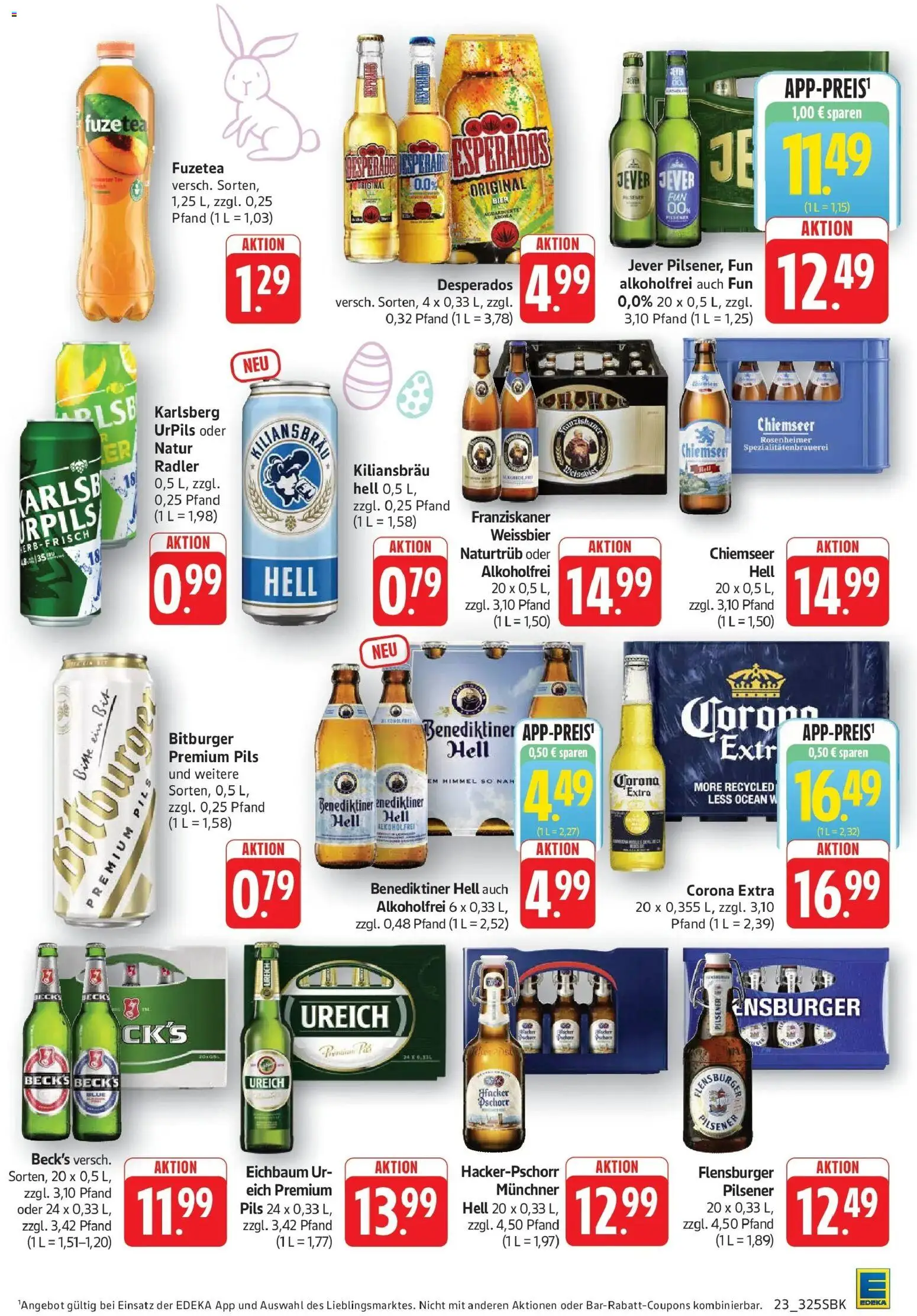Angebote – gültig ab 30.03.2026 | Seite: 23 | Produkte: Weißbier, Pils, Flensburger, Desperados