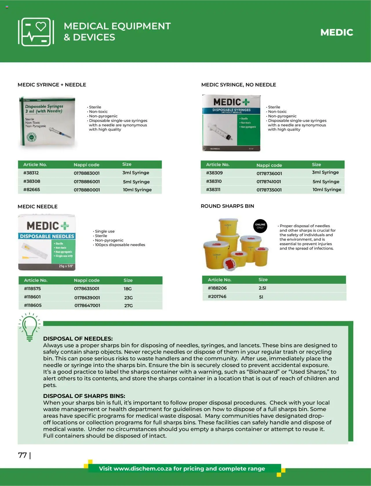 Dis-Chem - HomeCare Catalogue │ valid from 01.01.2025 | Page: 80